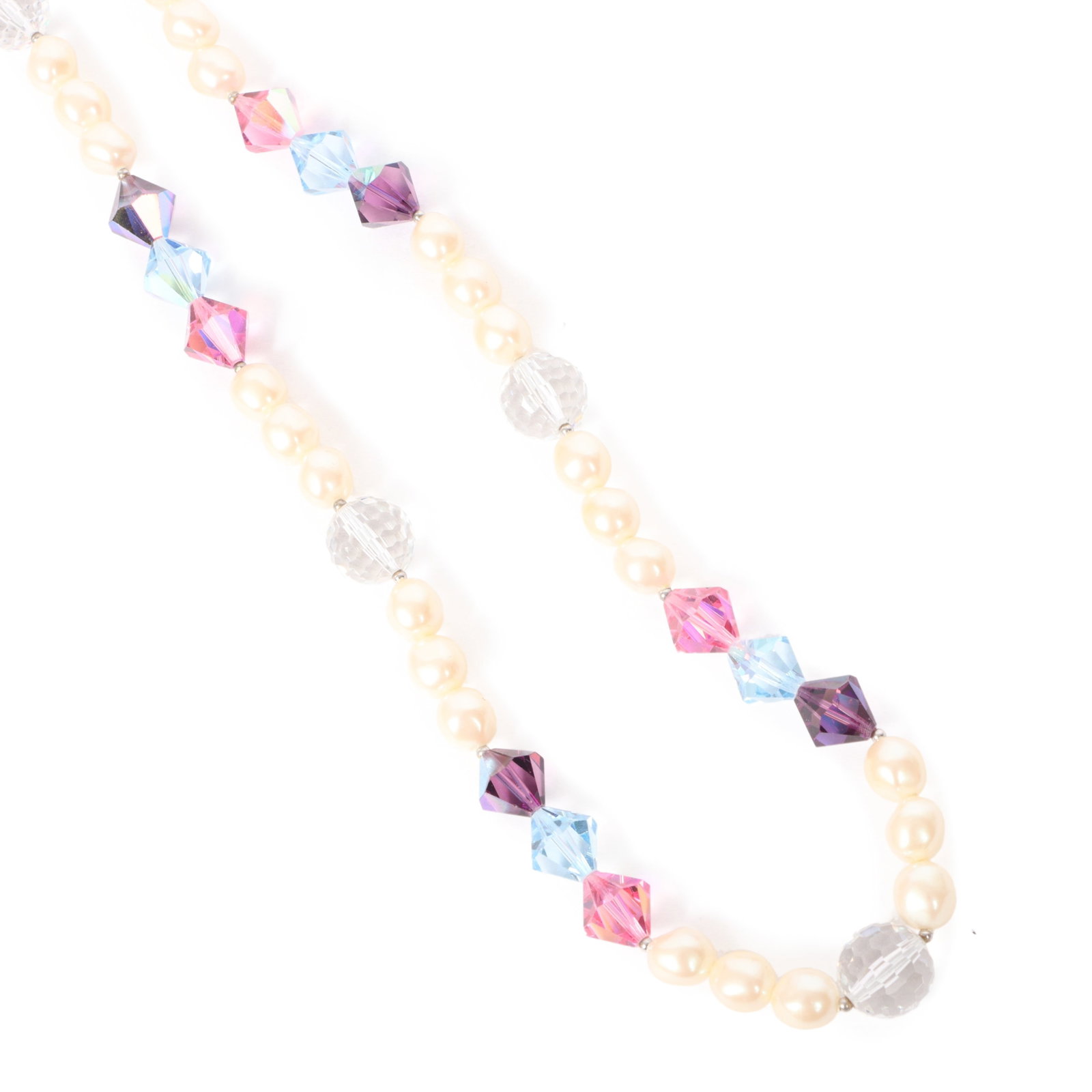 Yves Saint Laurent YSL designer couture faux pearl necklace with glass beads.: Yves Saint Laurent YSL designer couture faux pearl necklace with glass beads. Provenance: From the collection of Cheryl Killmer. 34" L x 5/8" W