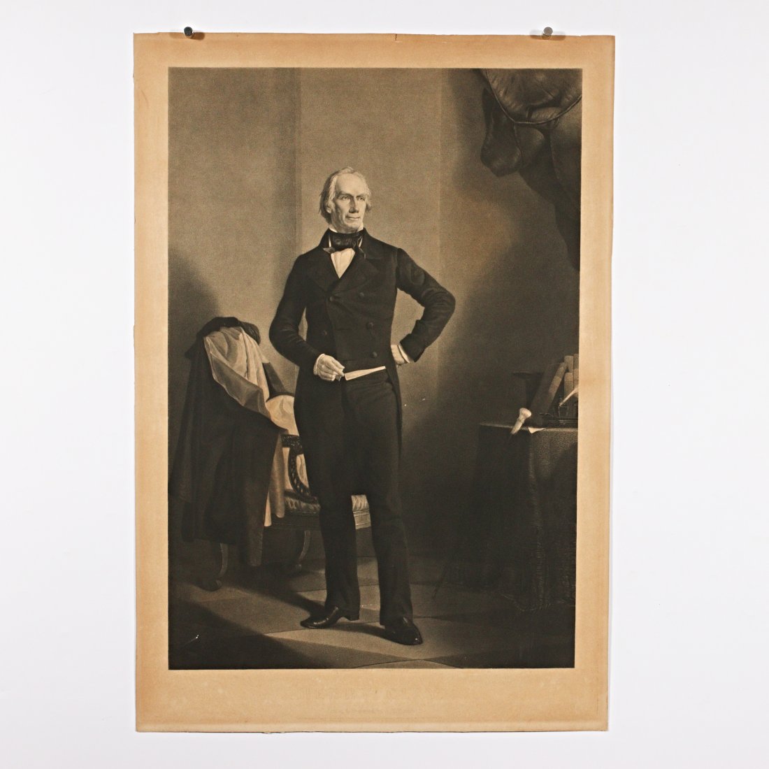 Alexander Hay Ritchie, New York, Connecticut (1822-1895), Henry Clay, photogravure, 29"H x 19 3/4"W: Alexander Hay Ritchie New York, Connecticut (1822-1895) Henry Clay photogravure painted and engraved by A.H. Ritchie. 29"H x 19 3/4"W (sheet)