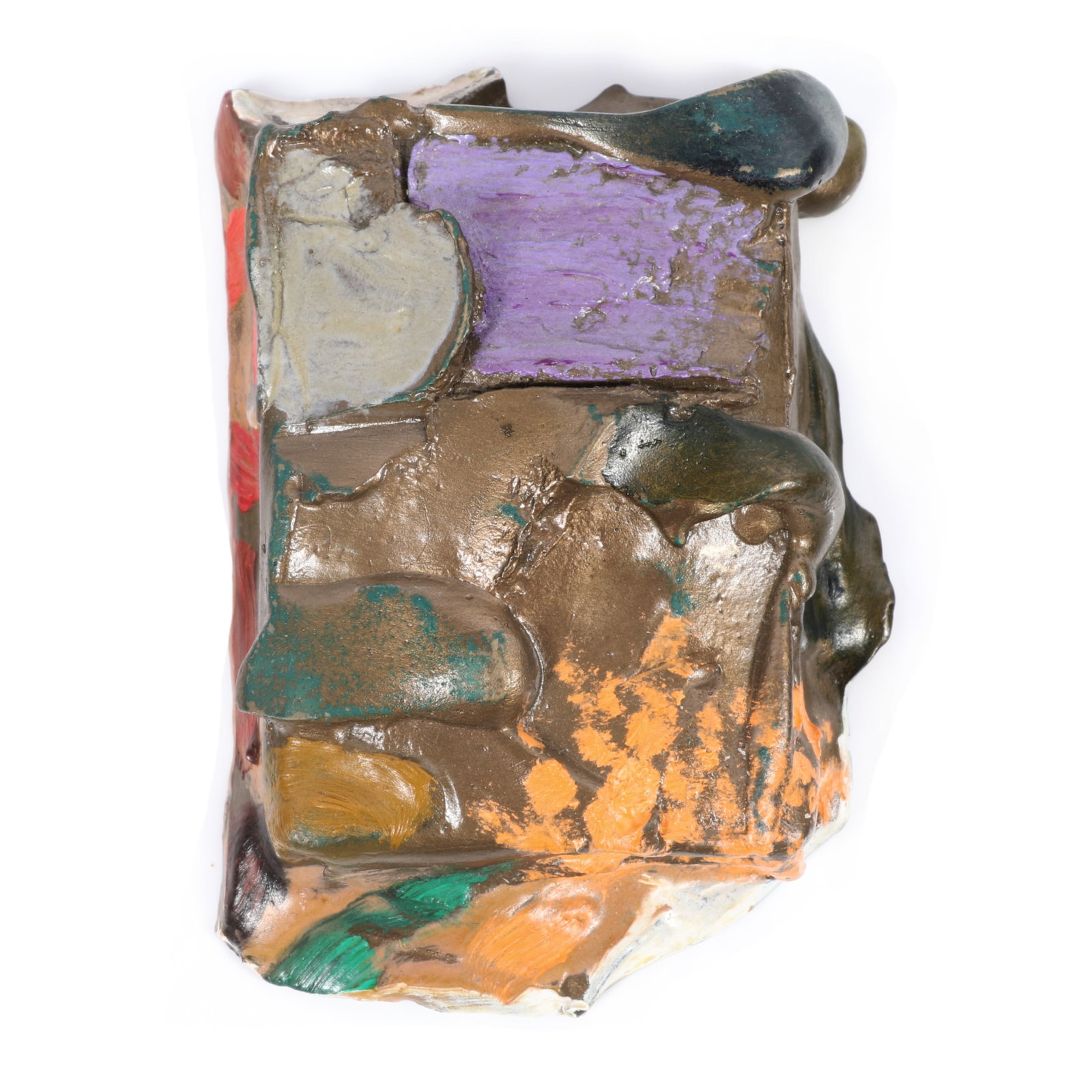 Stanley Boxer, New York (1926 - 2000), untitled, painted bronze, 4 1/4"H x 3"W: Stanley Boxer New York (1926 - 2000) untitled painted bronze Inscribed signature underneath. Biography from the Archives of askART: The following was written and submitted by Jean Ershler Schatz, arti