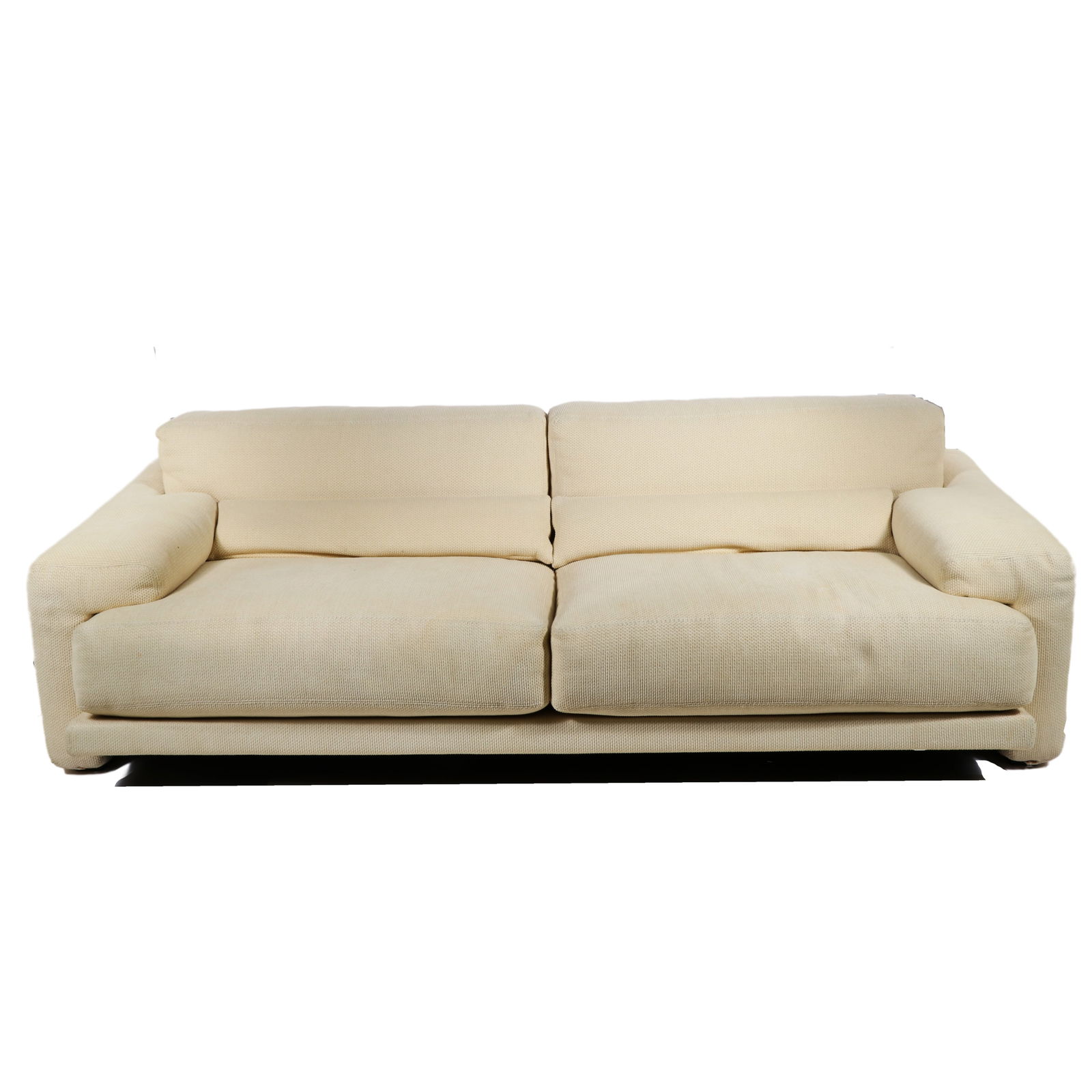 Saporiti Italia upholstered two cushion 20th Century Modern design sofa 25 1/2??H x 87 1/2??W x (1 of 16)