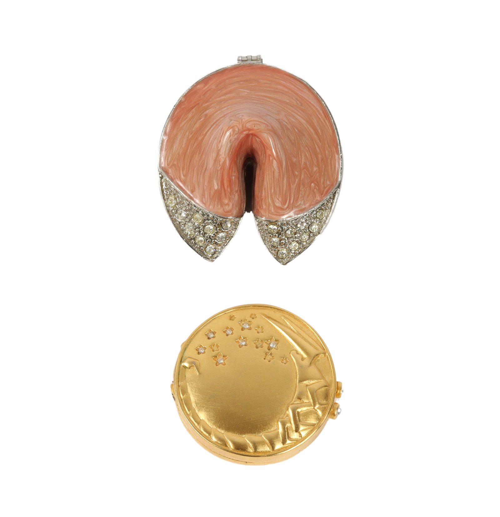 Estee Lauder small Scorpio makeup compact from the Zodiac collection with enamel and rhinestone (1 of 10)