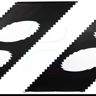 Paula Scher, New York (B. 1948), Eight (Numbers Series), silkscreen on paper, 46"H x 30"W: Paula Scher New York (B. 1948) Eight (Numbers Series) silkscreen on paper Pencil signed and numbered (80/125) lower. Biography from the Archives of askART: The following is from the website of the Ame