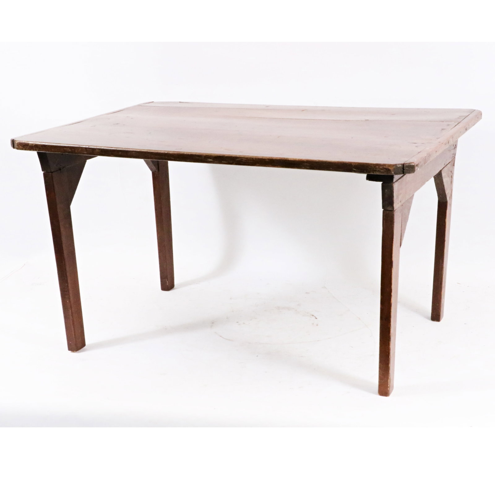 Country primitive wooden coffee table with non functional folding legs 18"H x 24"D x 32"W: Country primitive wooden coffee table with non functional folding legs 18"H x 24"D x 32"W