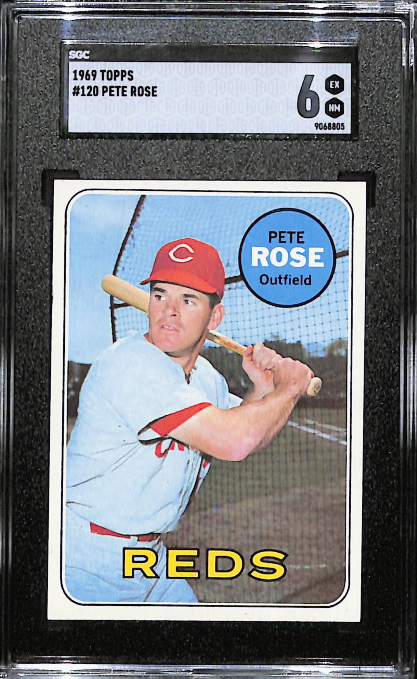 1969 Topps Pete Rose Baseball Card #120 SGC 6 EX-NM (1 of 2)