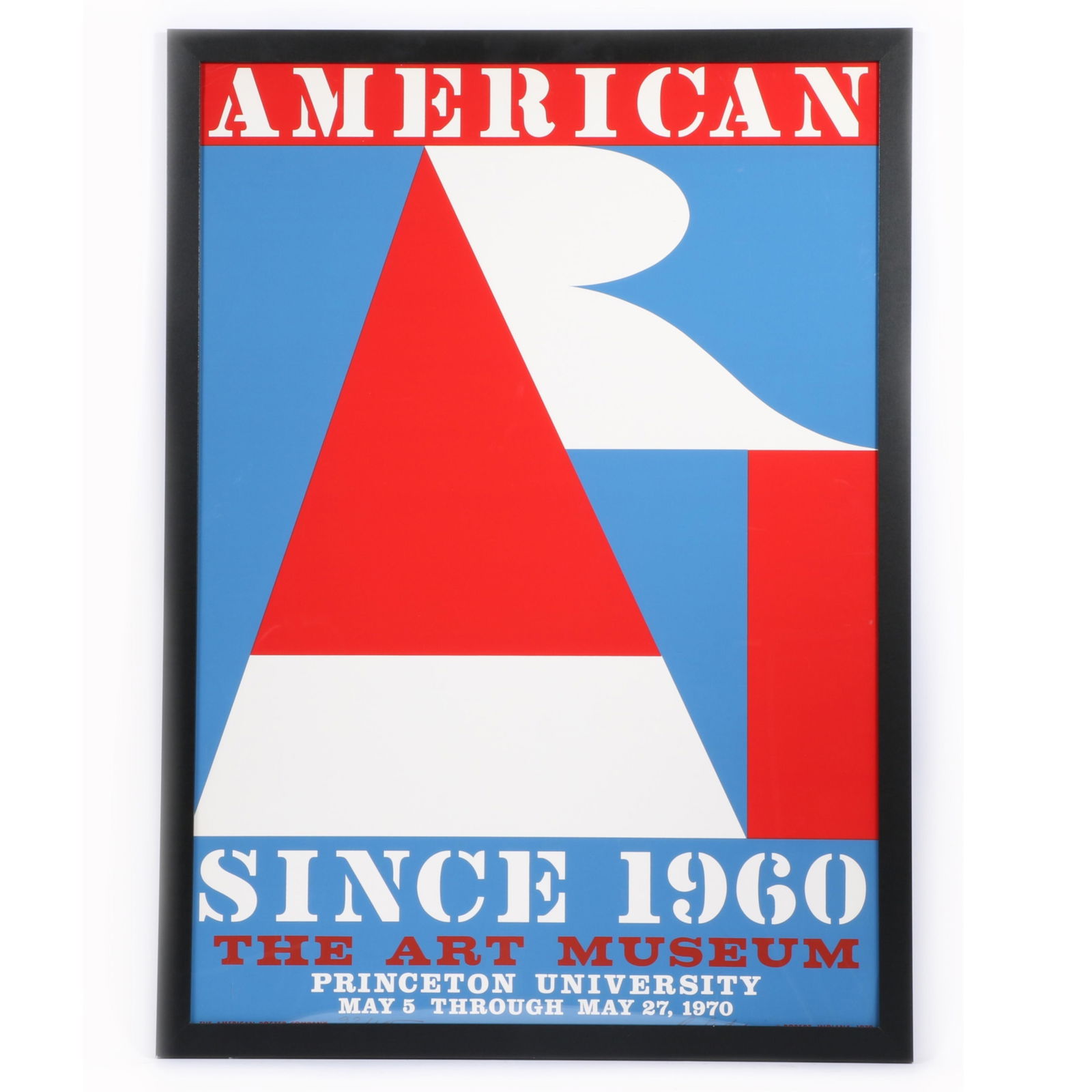 Robert Indiana, American 1928-2018, American Art Since 1960 exhibition poster, color screenprint on (1 of 13)