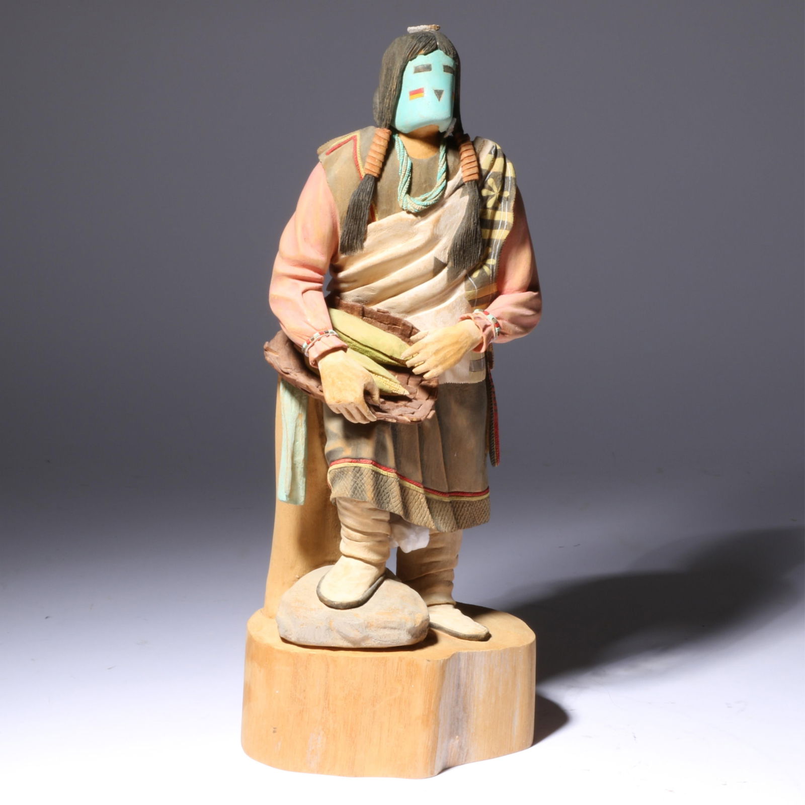 Hano Mana by Michael Dean Jenkins, Hopi 16" high - Doll 13 1/2" Base 2 1/2", 6 1/2" D x 7" W (1 of 7)