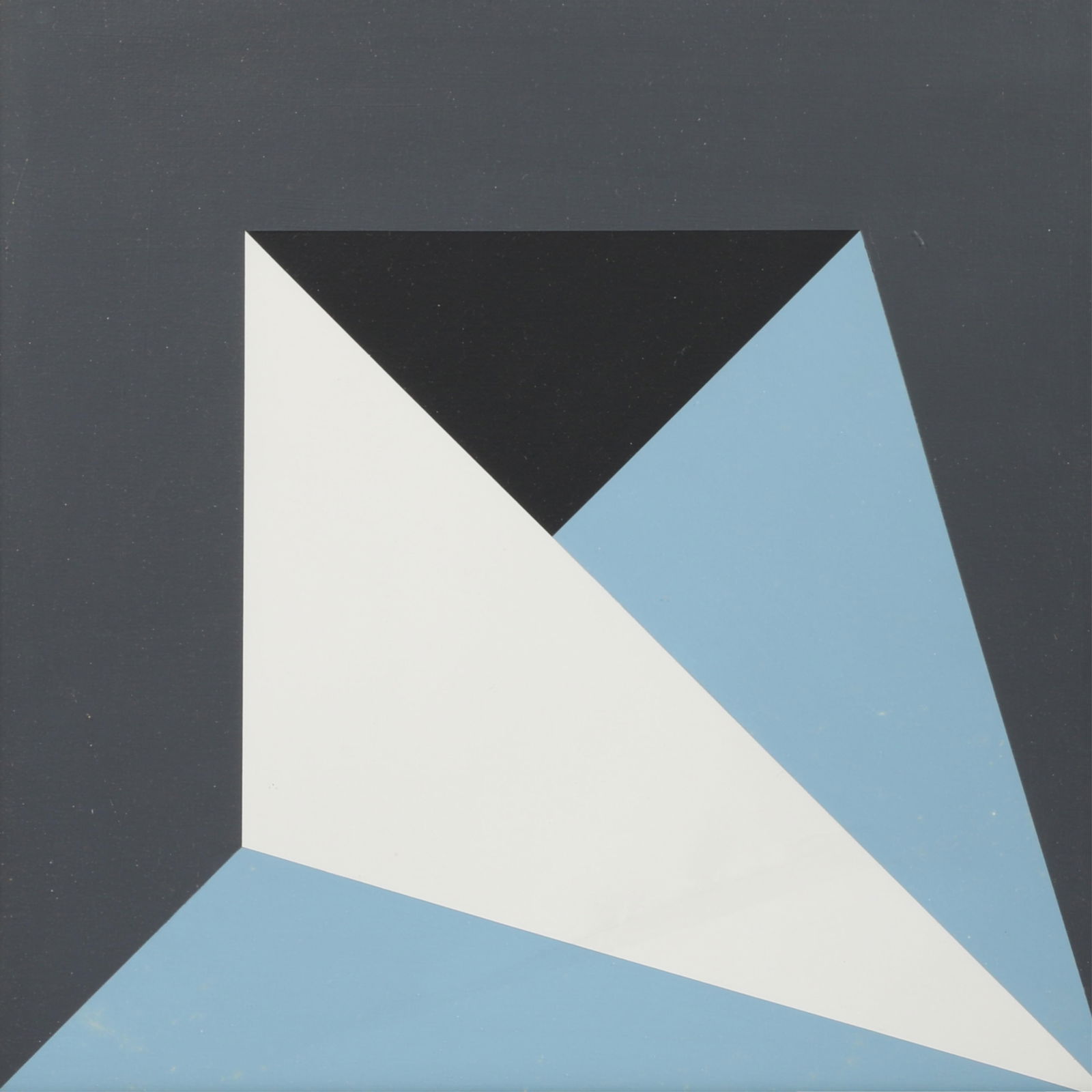 Rinaldo Paluzzi, Spanish 1927-2013, Abstract, 1970/72, Acrylic on paper, 19 1/2" x 19 1/2" (sight),: Rinaldo Paluzzi Spanish 1927-2013 Abstract, 1970/72 Acrylic on paper Madrid E studio, signed on verso (?) Biography from the Archives of askART: Following is the obituary of the artist, submitted by J