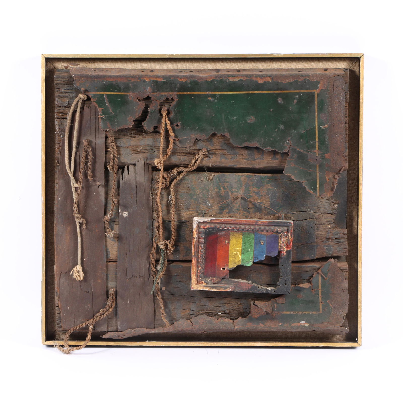 James Spencer Russell, Indiana, New York (1915-2000), 100-Letter Word, 1966, mixed media sculpture (1 of 9)