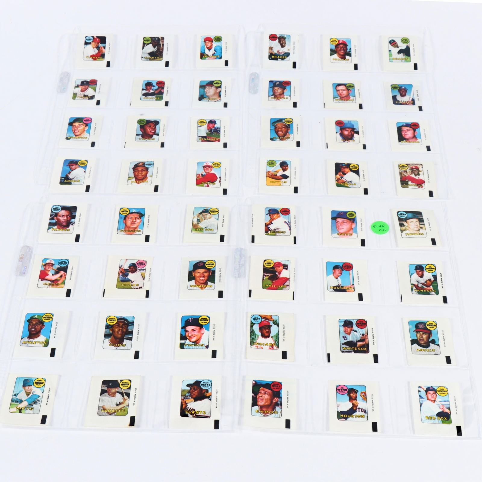 1969 Topps Baseball Decals Complete Set of 48 (1 of 7)