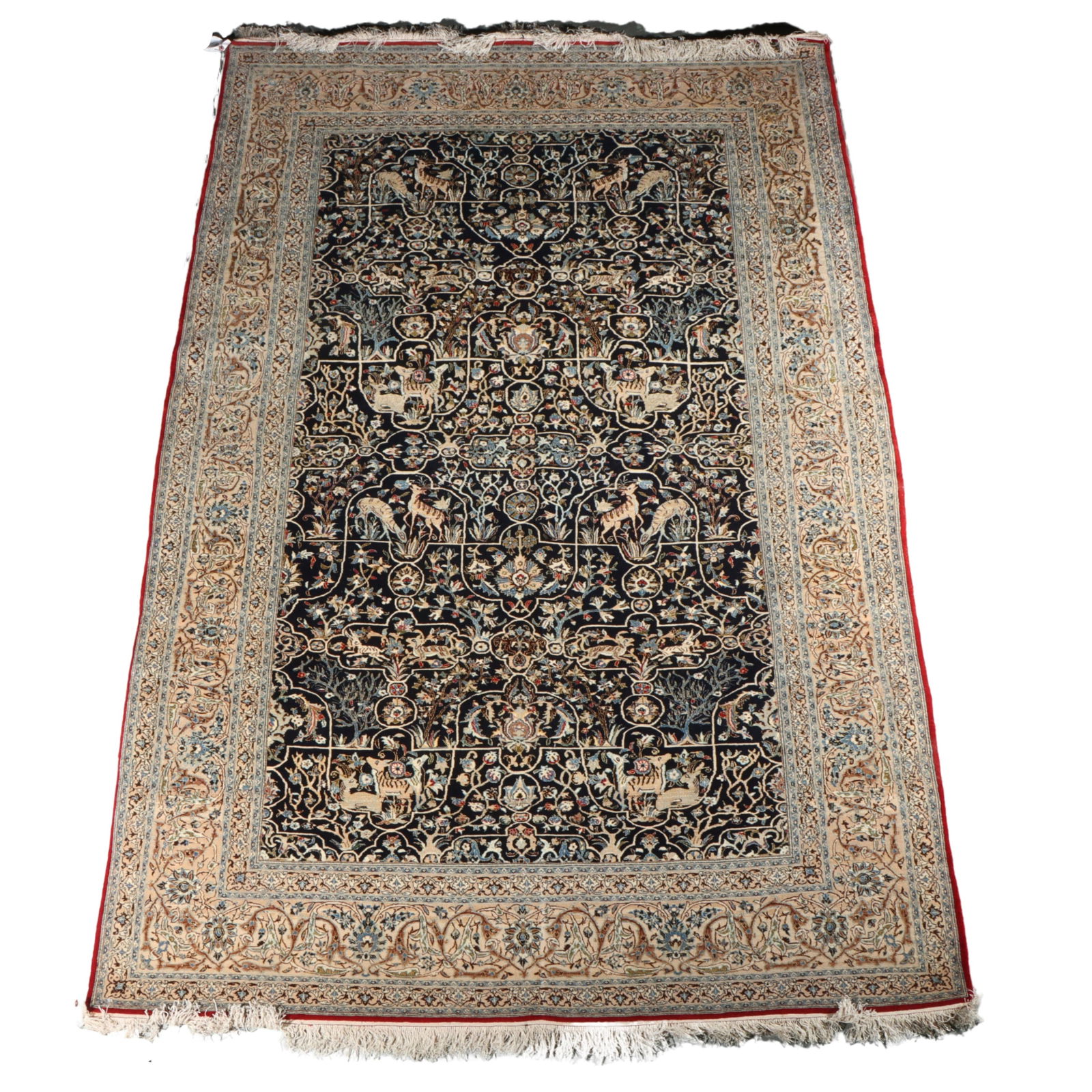 1960's Persian Nain estate rug / carpet. 67" x 96" (1 of 7)