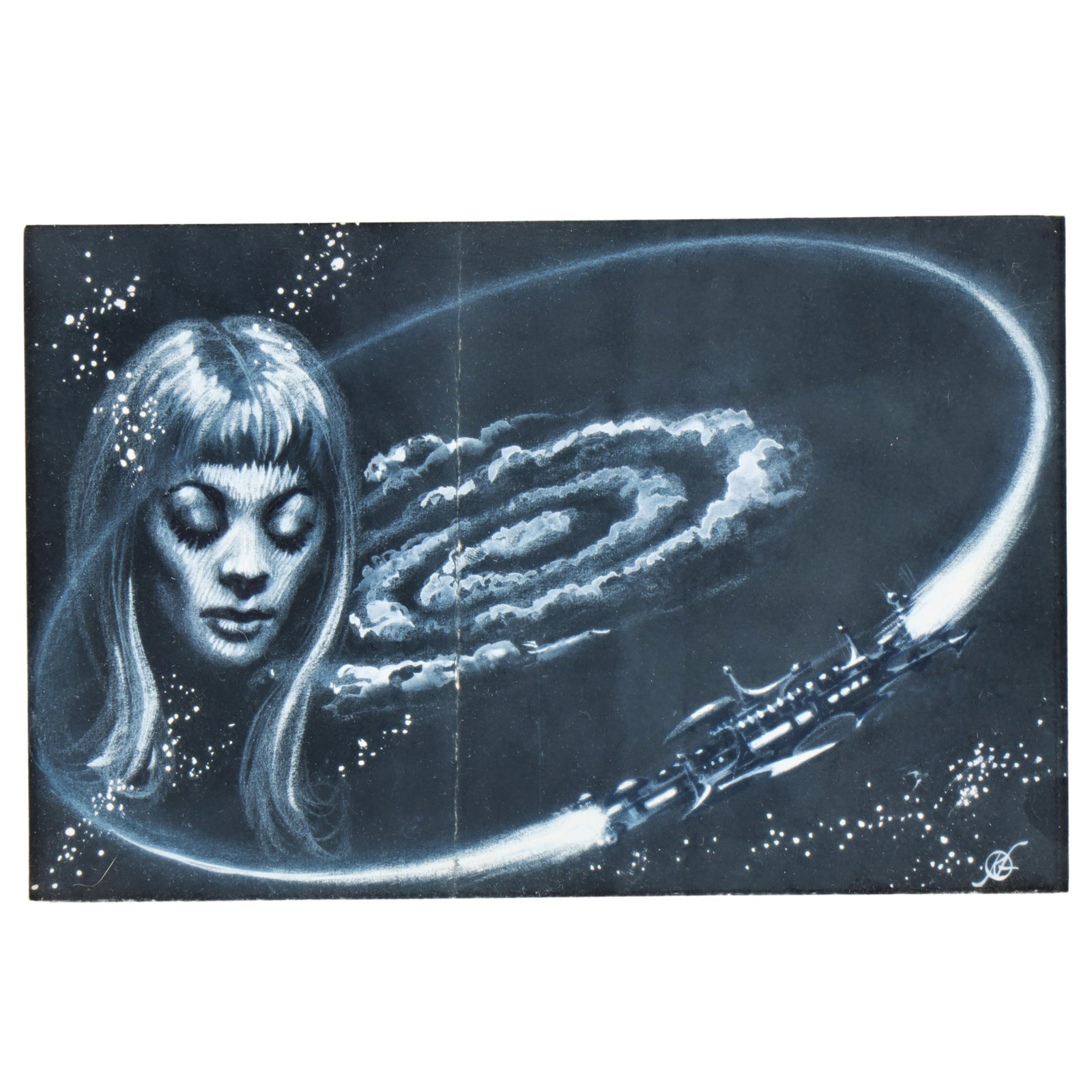 Frank Kelly Freas, New York / California (1922 - 2005), The Second Kind of Loneliness illustration,: Frank Kelly Freas New York / California (1922 - 2005) The Second Kind of Loneliness illustration acrylic on paper Original art for "The Second Kind of Loneliness" by George R. R. Martin, originally pu