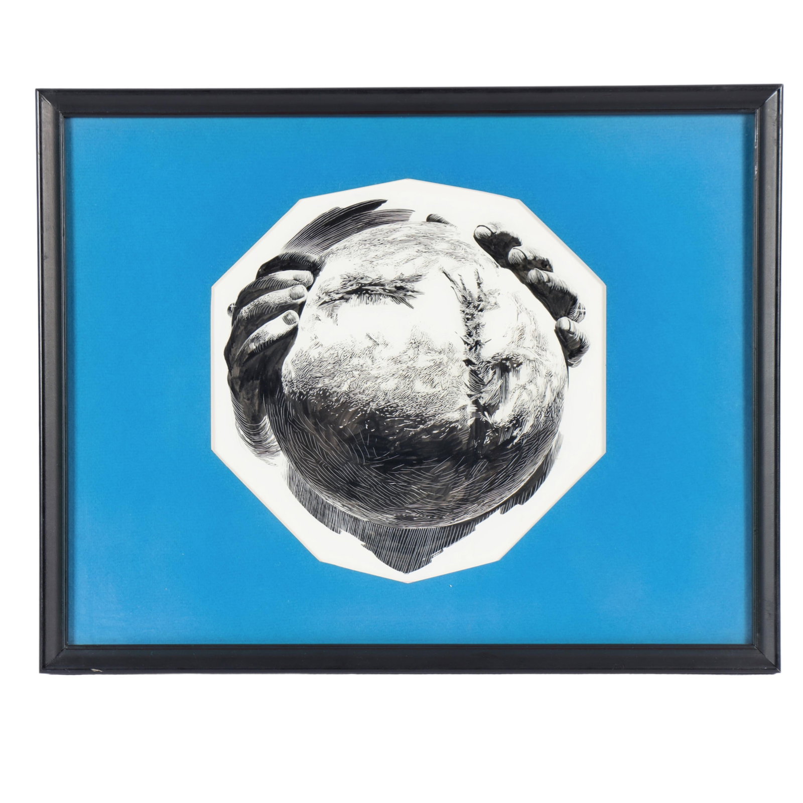 John Schoenherr, American (1935 - 2010), Dune World illustration, scratchboard, 10"H x 10"W (sight). (1 of 9)