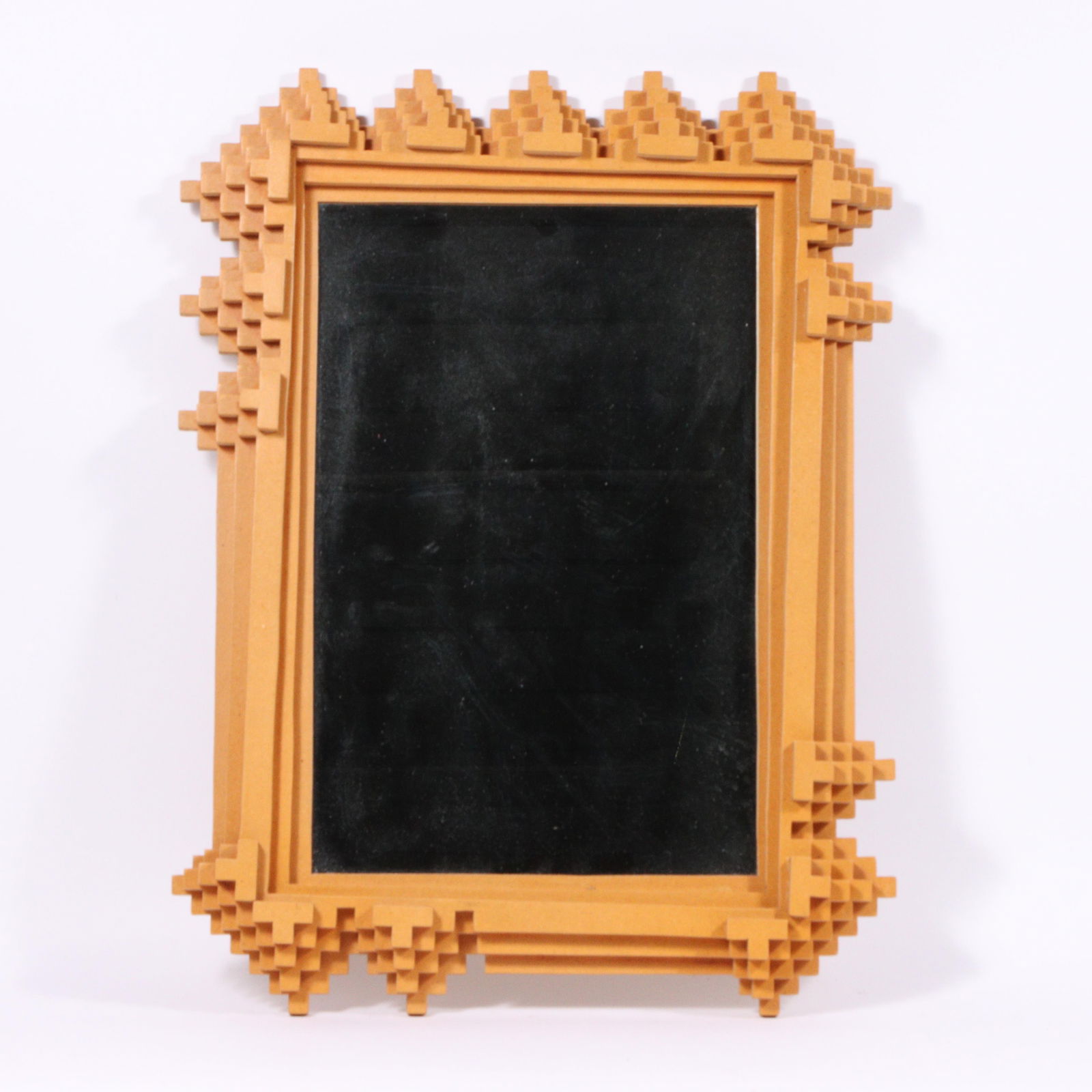 Phillip Tennant, Indiana (20th/21st century), tramp art mirror, 1992, wood composite, 24 3/4"H x 18 (1 of 4)