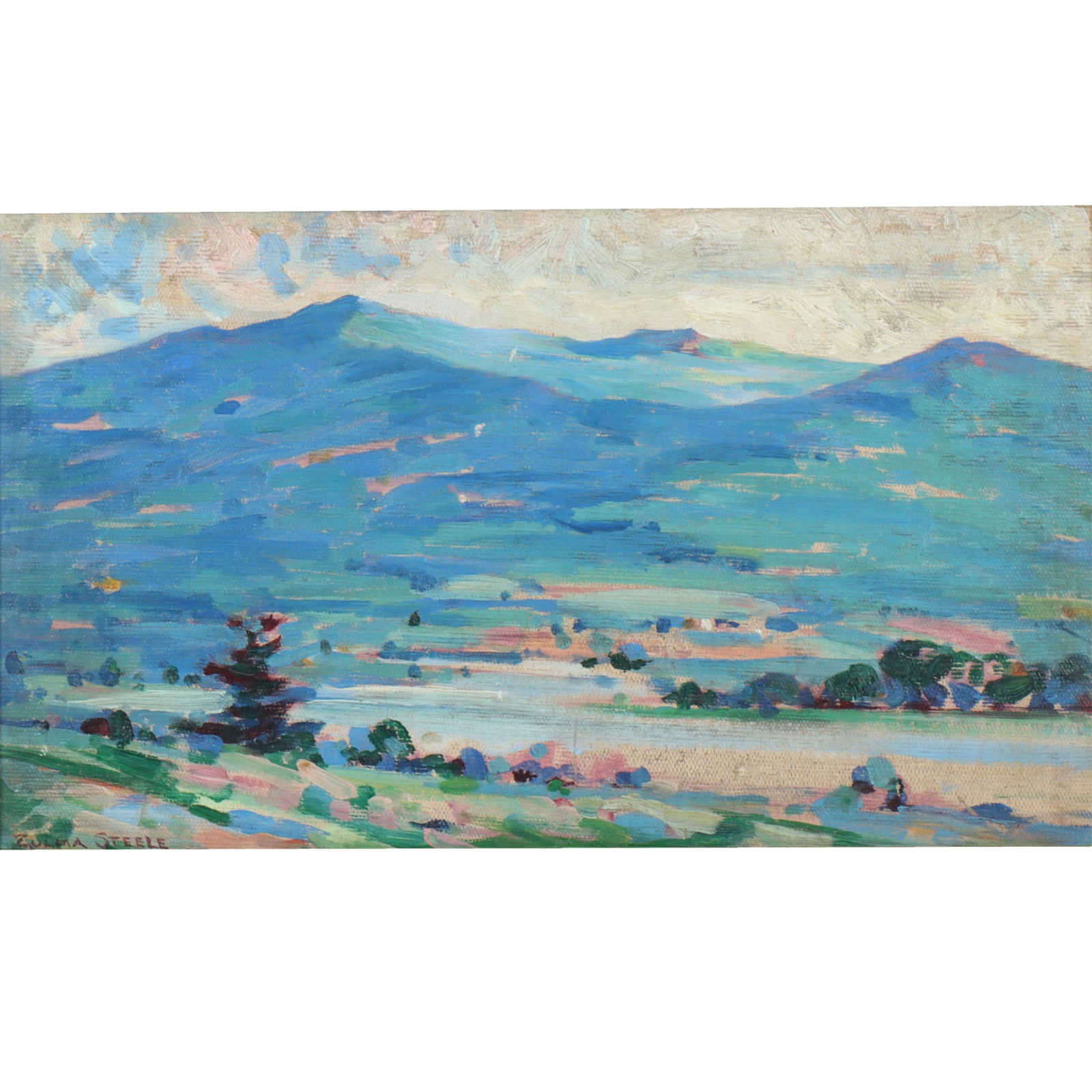 Zulma Steele, Wisconsin, Vermont, New York (1881-1979), The Big Mountain - Ashokan Woodstock, N, oil (1 of 14)