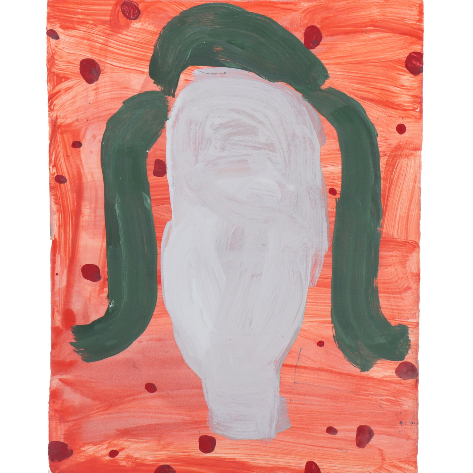 Gary Komarin, New York, Connecticut. (b.1951), head, 1997, acrylic on paper, 22 1/4"H x 17"W (1 of 10)