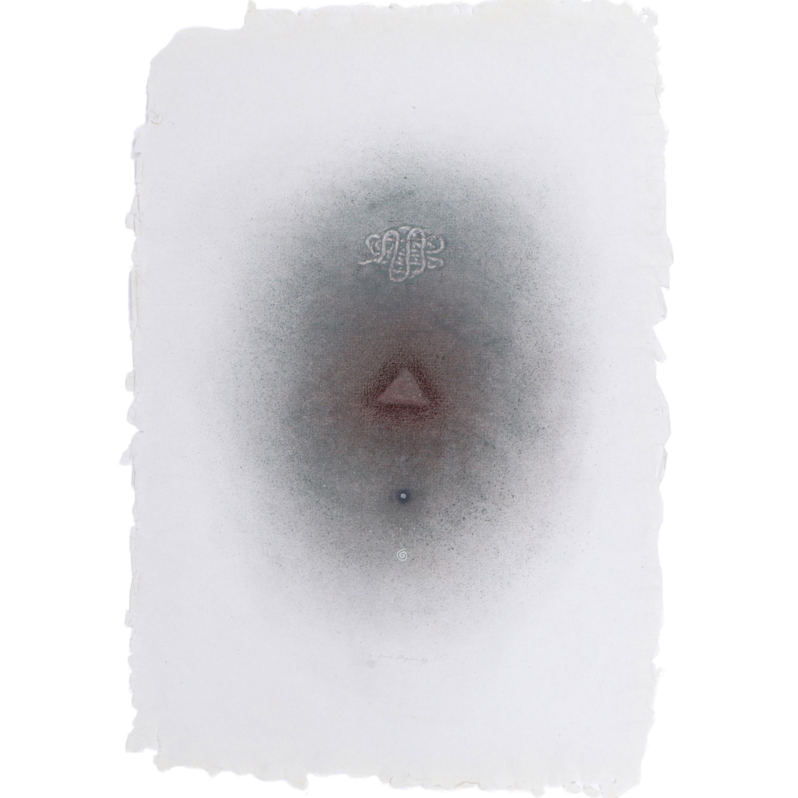 David Shapiro, New York (1944-2014), FWMOA OS.279, 1984, mixed media on hand pressed paper, 31"H x: David Shapiro New York (1944-2014) FWMOA OS.279, 1984 mixed media on hand pressed paper Biography from Ebo Gallery David Shapiro was born in 1944 in Brooklyn, New York. His paintings and prints, accor