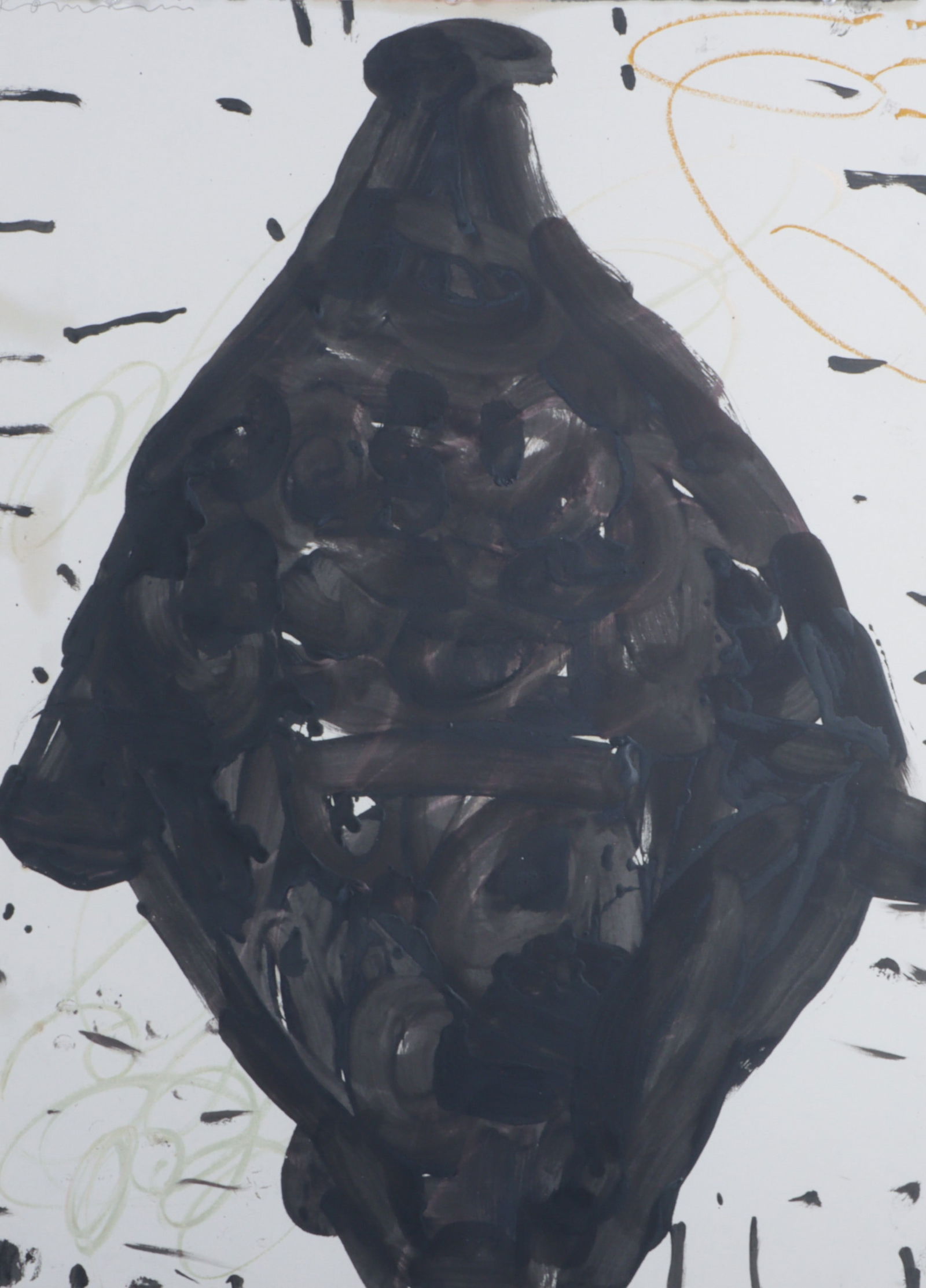 Gary Komarin, New York, Conneticut (b. 1951), abstract, acrylic on paper, 30”H x 22”W: Gary Komarin New York, Conneticut (b. 1951) abstract acrylic on paper Signed upper left. Biography from the Archives of askART: Gary Komarin (born 1951) is an American artist. Born in New York City, K