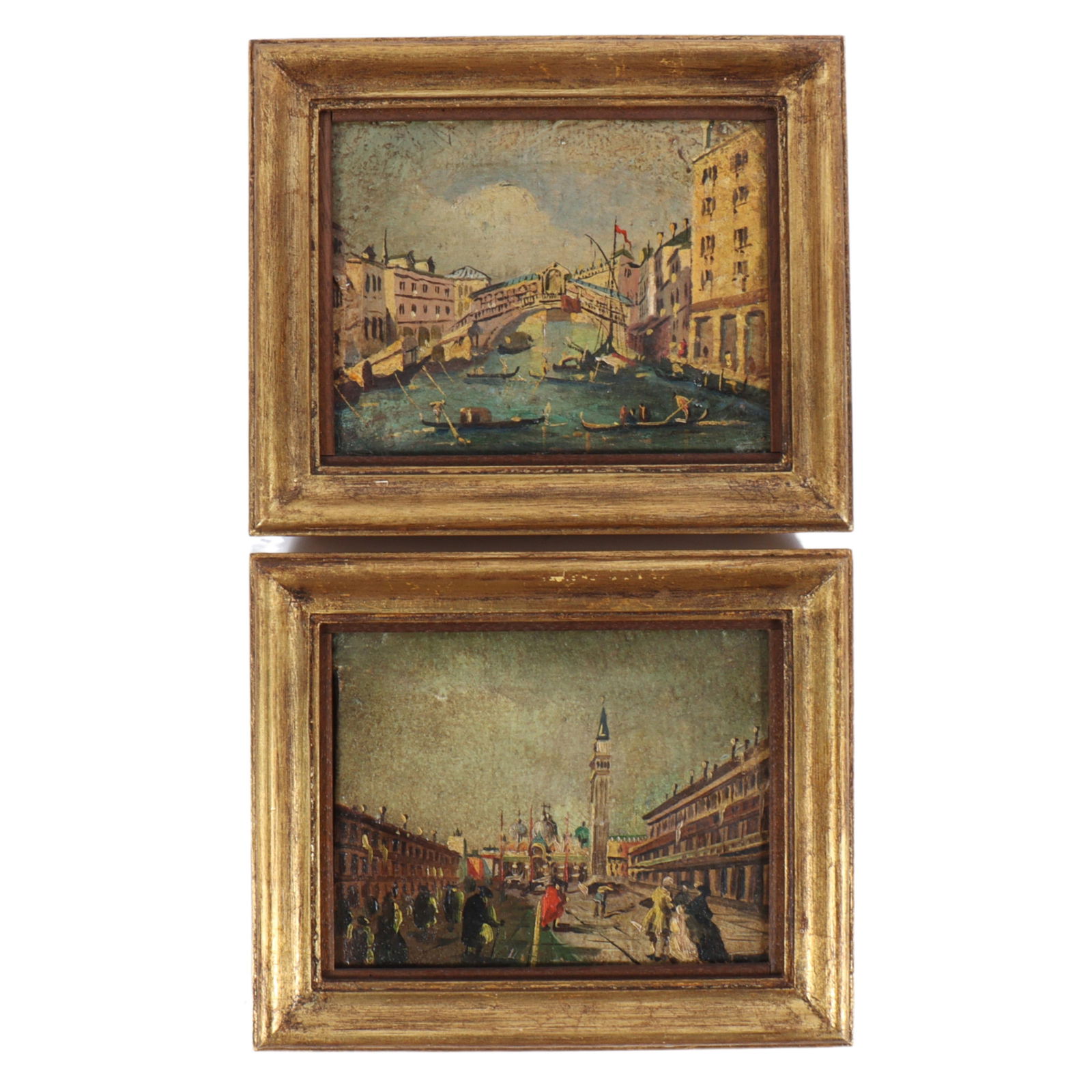 Two small European School Italian scenic painting studies after Francesco Lazzaro Guardi (1712-1793) (1 of 9)