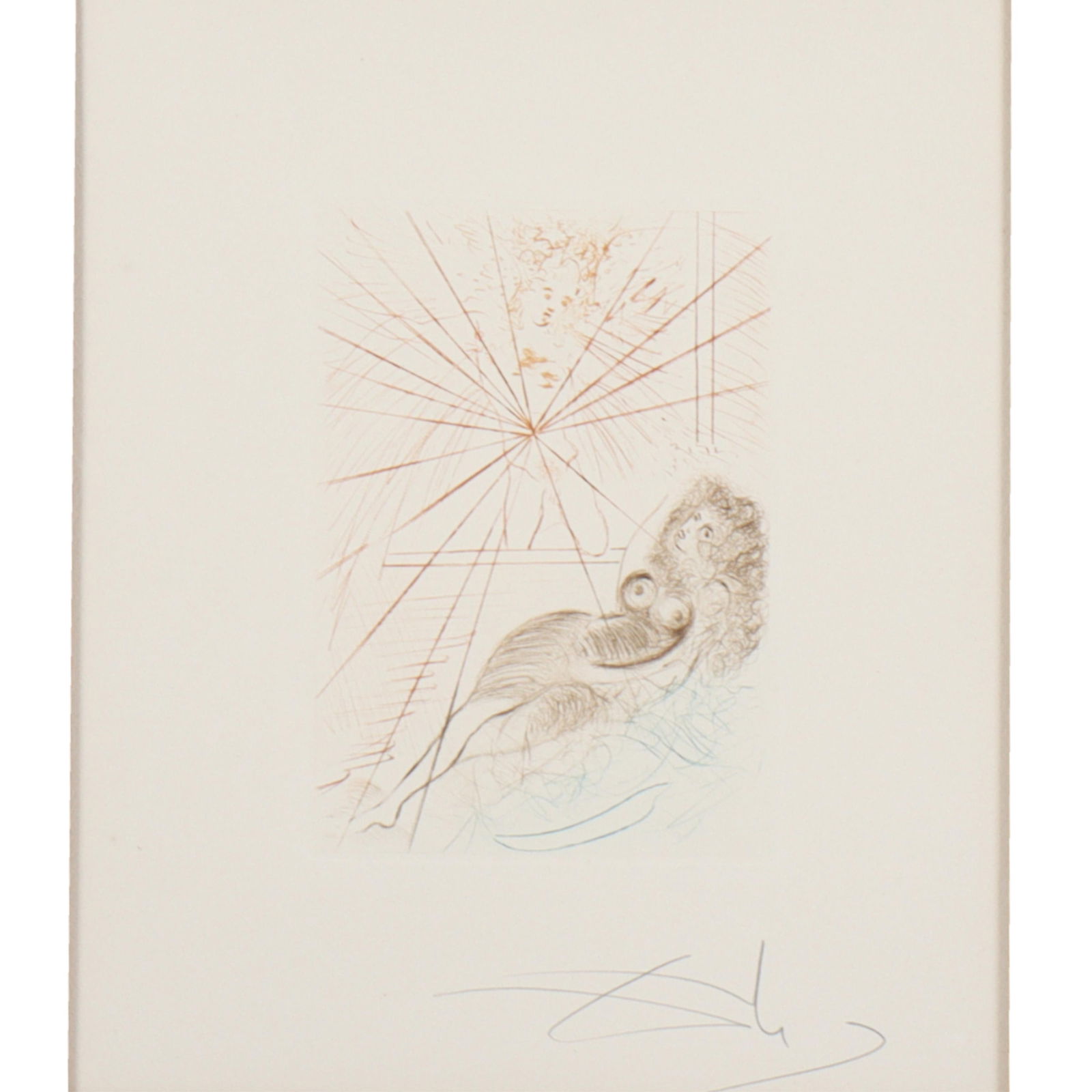 Salvador Dali, France / Spain (1904-1989), L'Ange Gabriel, etching, 11 3/4?H x 9 3/4?W (sight) 25 (1 of 6)