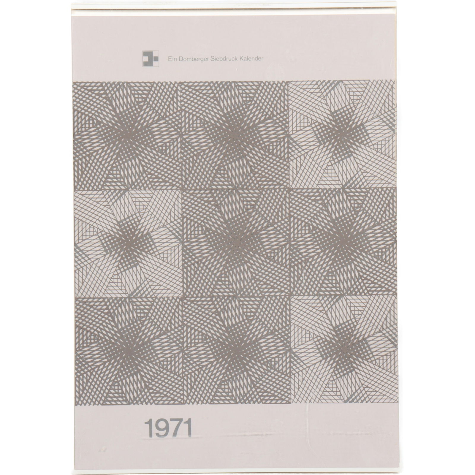 Ein Domberger Siebdruck-Kalender, 1971, includes 7 signed screenprints, editions 80/125 (1 of 9)
