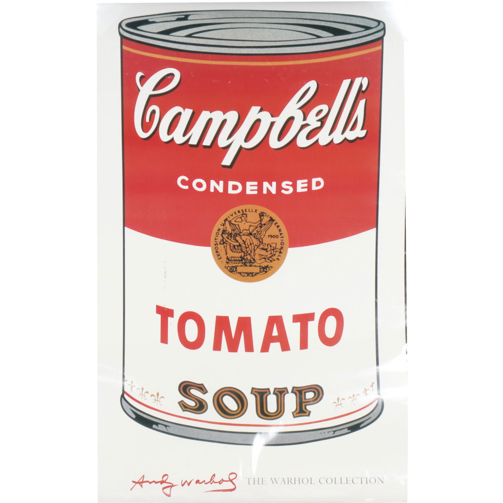 Andy Warhol, American (1928-1987), Campbell's Soup I (Tomato), lithographic poster, 39 3/4"H x 24"W (1 of 9)