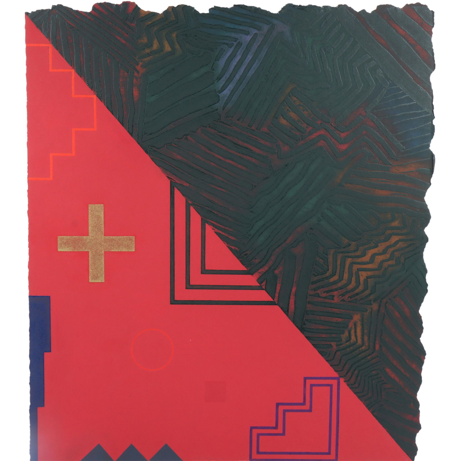 David Shapiro, New York (1944-2014), Birnham Wood 4, 1981, monotype / monoprint / mixed media on (1 of 10)