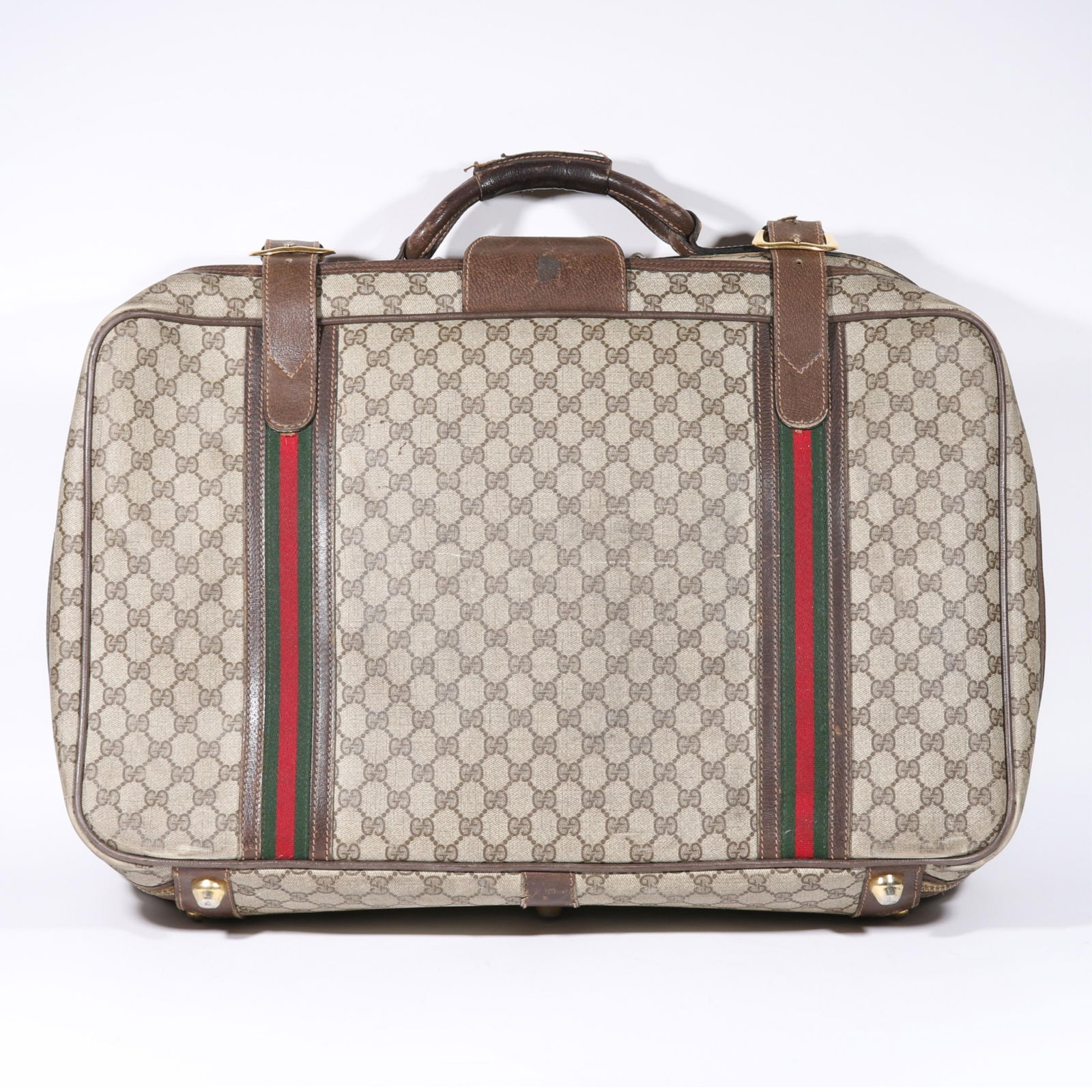 Gucci designer suitcase with monogram print. 16 1/4"H x 23 1/2"W x 6 1/4"Depth (1 of 20)