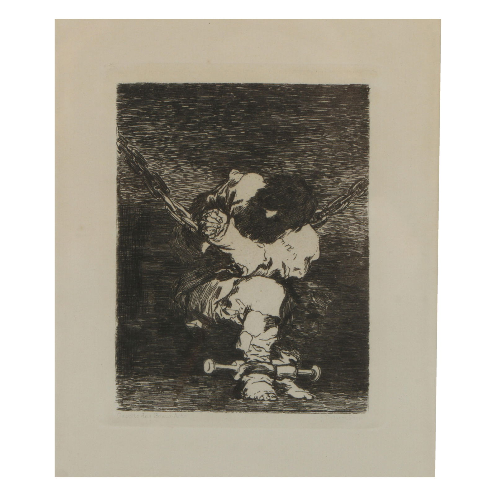 Francisco Goya, Spanish (1746-1828), The Little Prisoner, etching, 4 1/8"H x 3 1/4"W (plate), 18 (1 of 11)
