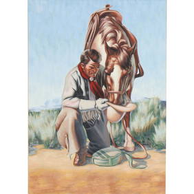 Unknown , American / California / Arizona (mid 20th Century), after a Western painting illustration (1 of 7)