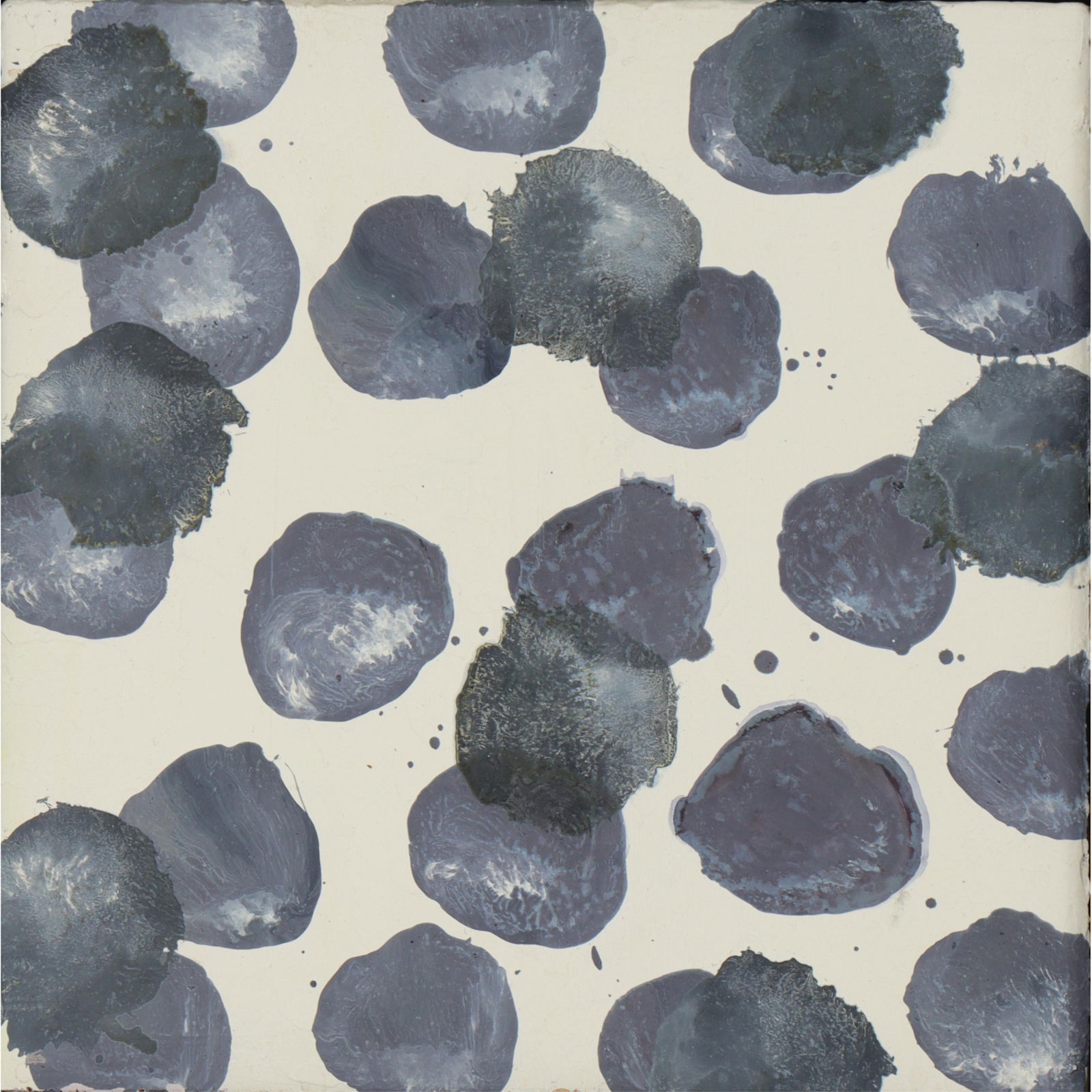 Jacqueline Humphries, New York (b.1960), Untitled, 1988, oil on linen, 12"H x 12"W(stretcher), 13: Jacqueline Humphries New York (b.1960) Untitled, 1988 oil on linen signed verso. Exhibited John Good Gallery, New York. Biography from the Archives of askART: ‘The Thrilling Feeling of Creating Ligh