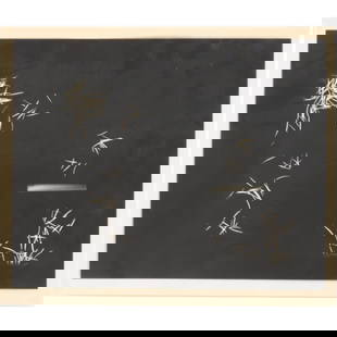 Laszlo Moholy-Nagy, Hungarian / Chicago (1895 - 1946), untitled, photogram / fotogramme, 9 1/4"H x: Laszlo Moholy-Nagy Hungarian / Chicago (1895 - 1946) untitled photogram / fotogramme signed verso. Biography from the Archives of askART: Painter, photographer, philosopher of new aesthetics, filmmake