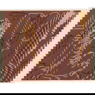 Pablo Picasso, Spain / France (1881-1973), Three Women Waking Up (Trois femmes au réveil), color: Pablo Picasso Spain / France (1881-1973) Three Women Waking Up (Trois femmes au réveil) color linocut on thick paper Biography from the Archives of askART A painter and printmaker who revolutionized