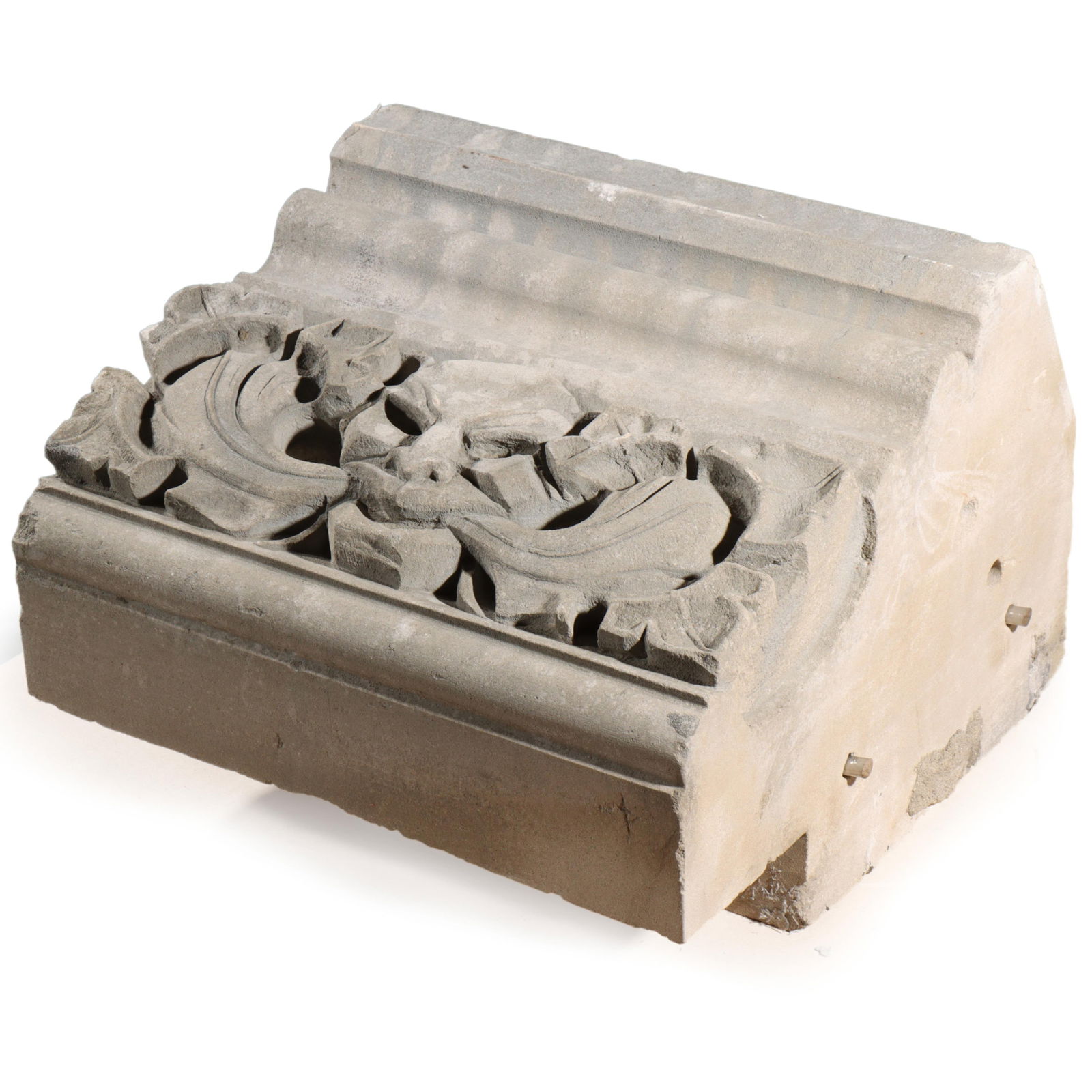 Man of the North / Green Man / Devil Mythological figure and foliate border block; 1920s Harlem, New (1 of 9)