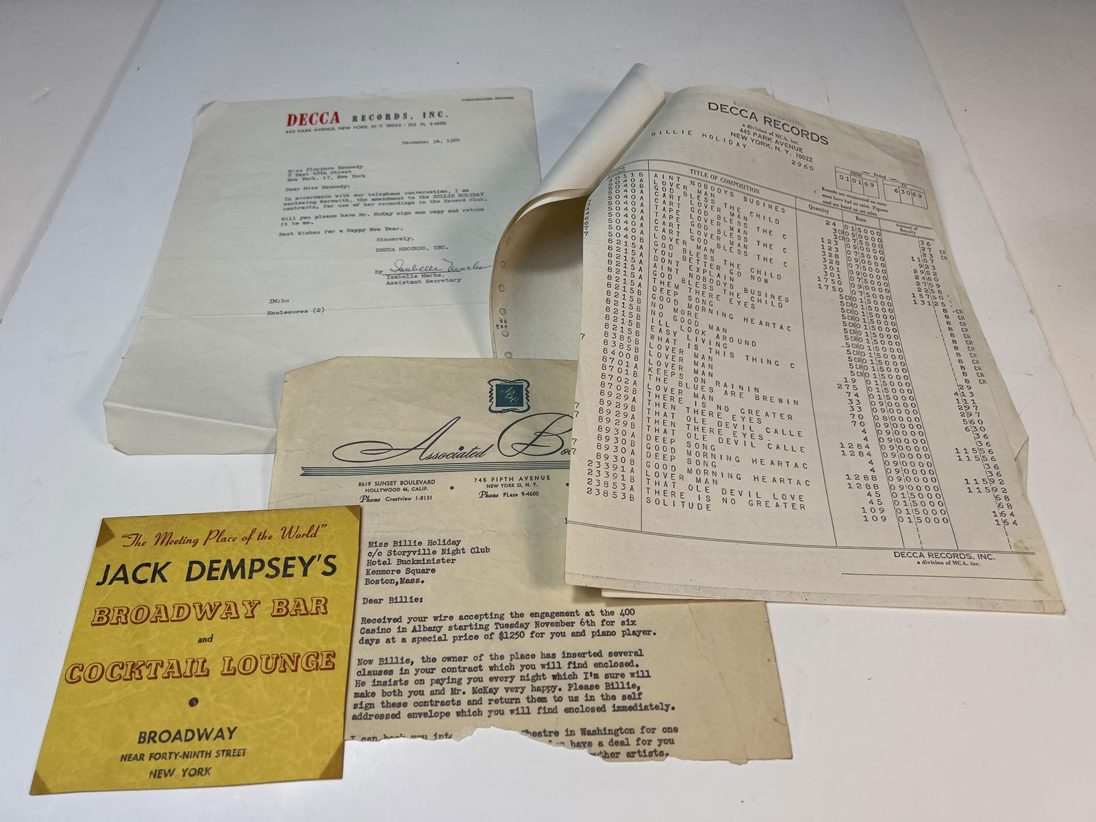 Louis McKay archive and estate papers, controversial last husband of Eleanor McKay aka Billie (1 of 4)