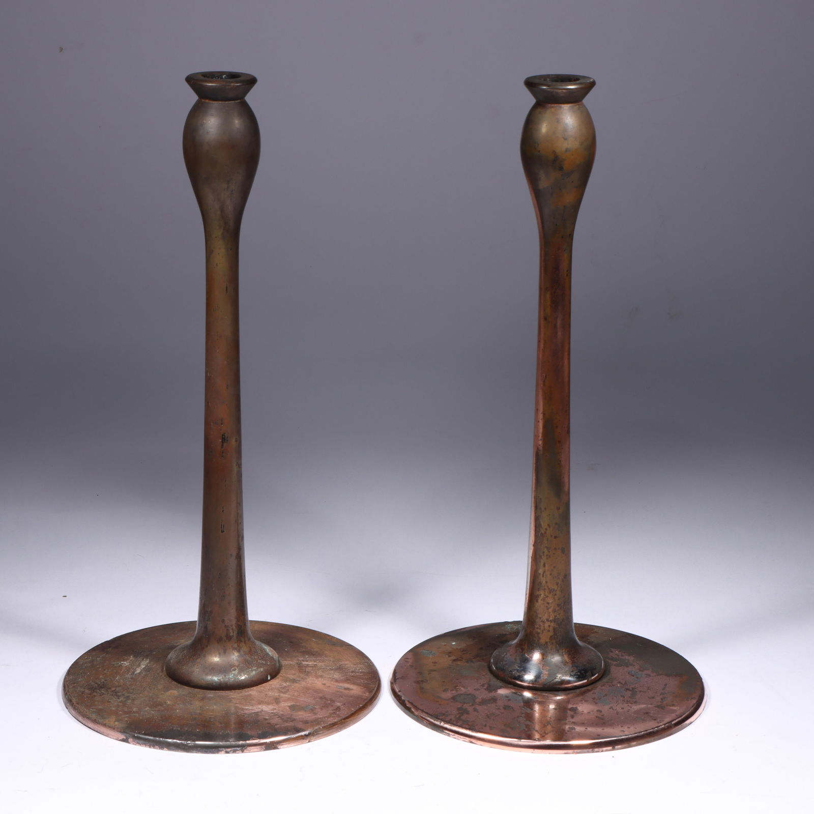Jarvie Style "Iota" Candlesticks 14"H x 7 1/4"Diam. (1 of 8)