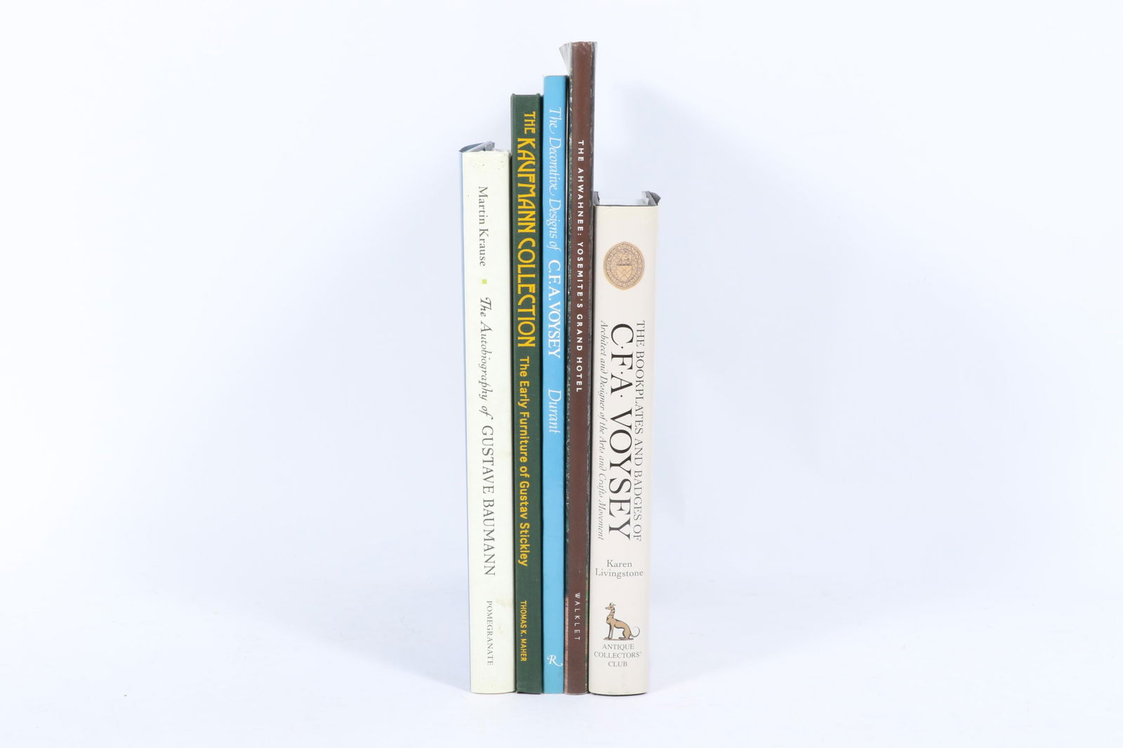 Five art and design reference books; Gustave Baumann, Stickley, CFA Voysey, etc. 10 1/4"H x 9"W x (1 of 13)