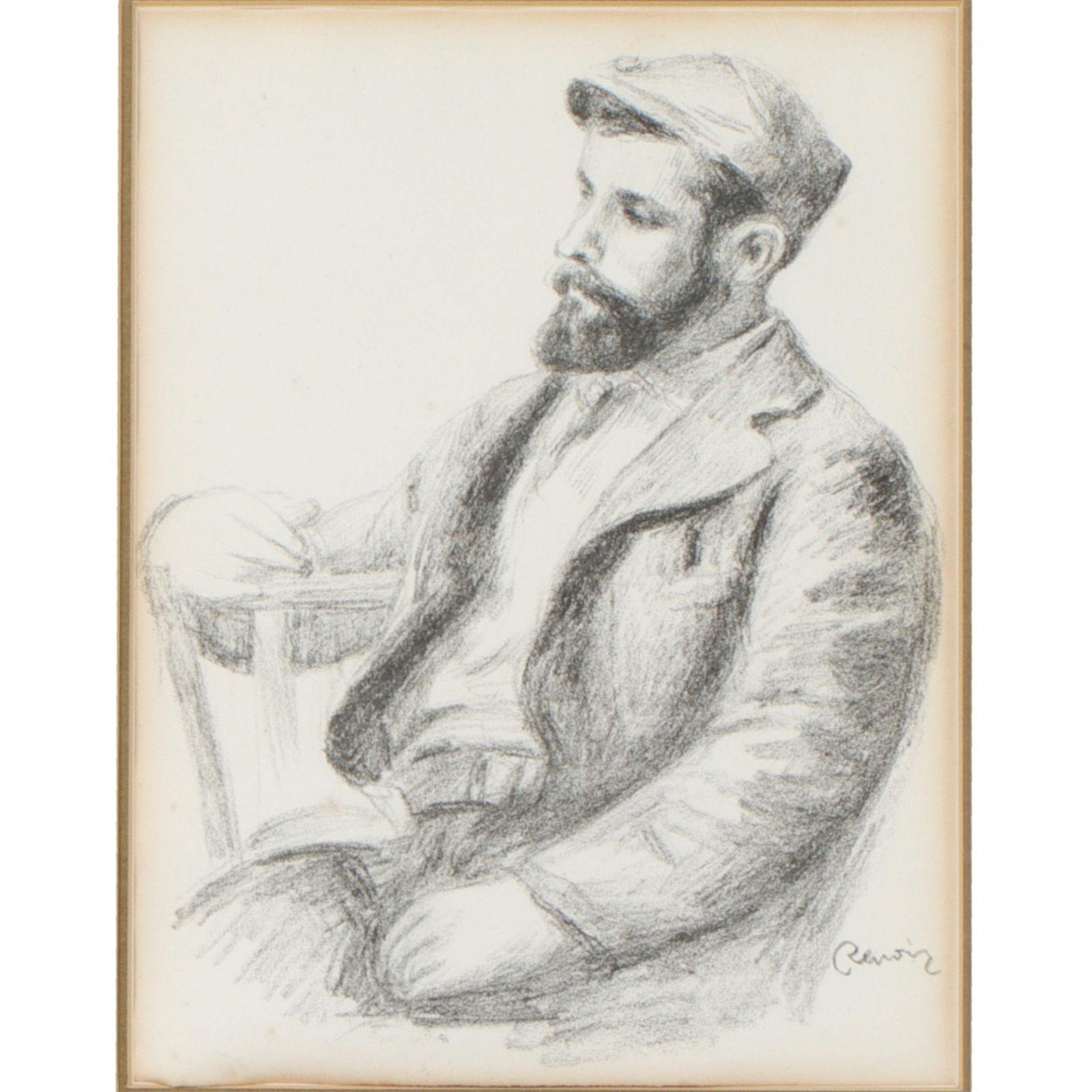 Pierre-Auguste Renoir, French (1841-1919), Louis Valtat, 1904, lithograph, 12 1/2"H x 9 (1 of 12)
