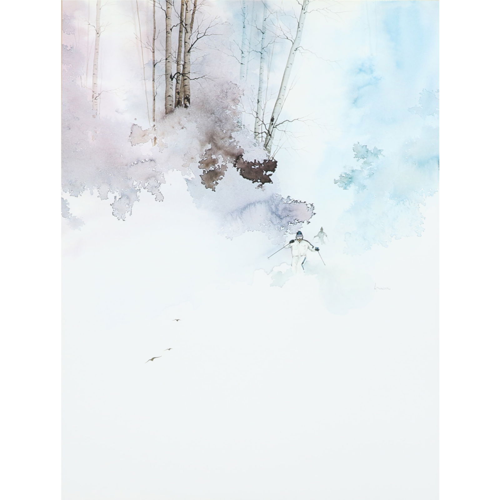 Michael Atkinson, Texas (b. 1946), Powdercats, lithographic print, 33 1/2'H x 27 1/4'W (frame) (1 of 10)