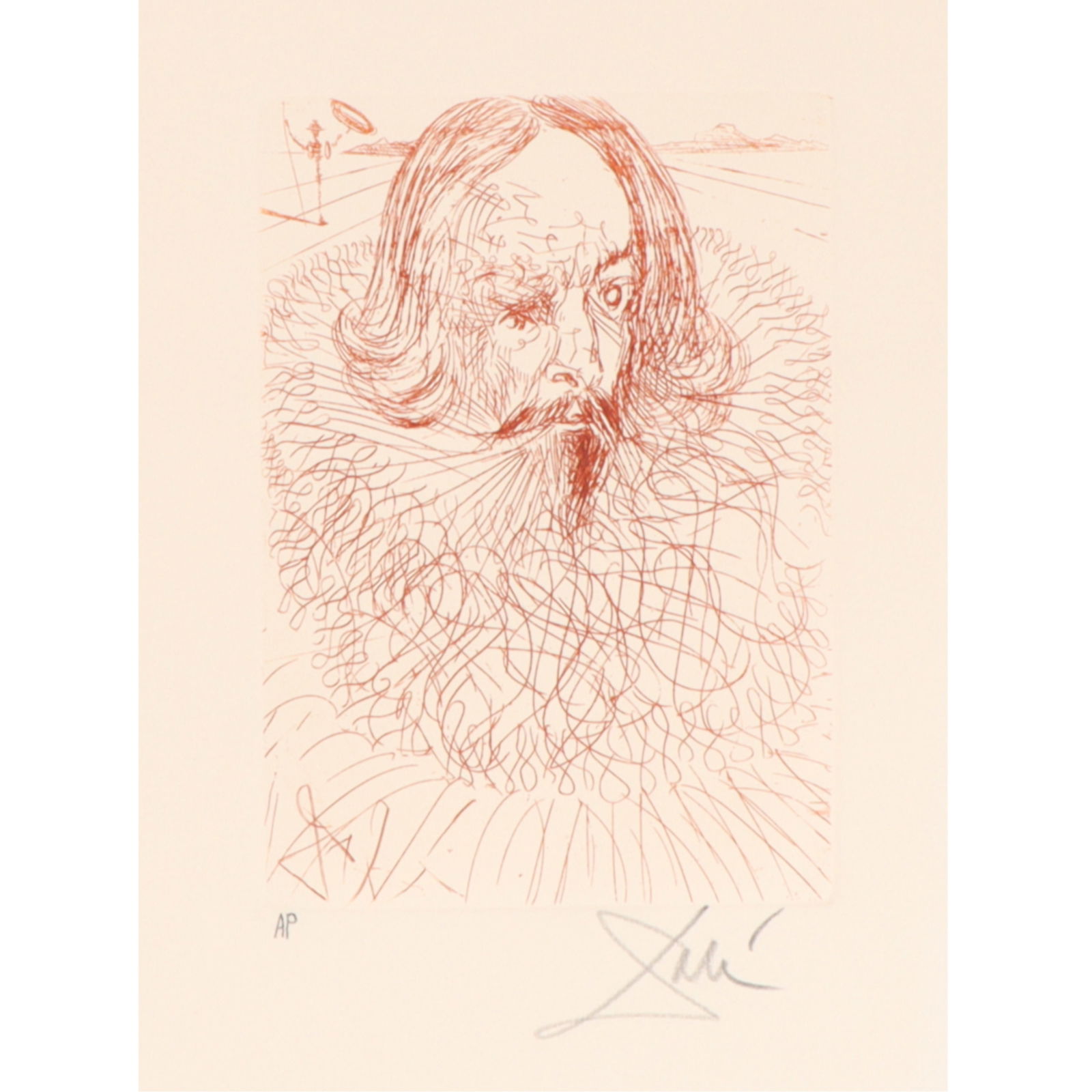 Salvador Dali, France / Spain (1904-1989), Cervantes, etching (1 of 7)
