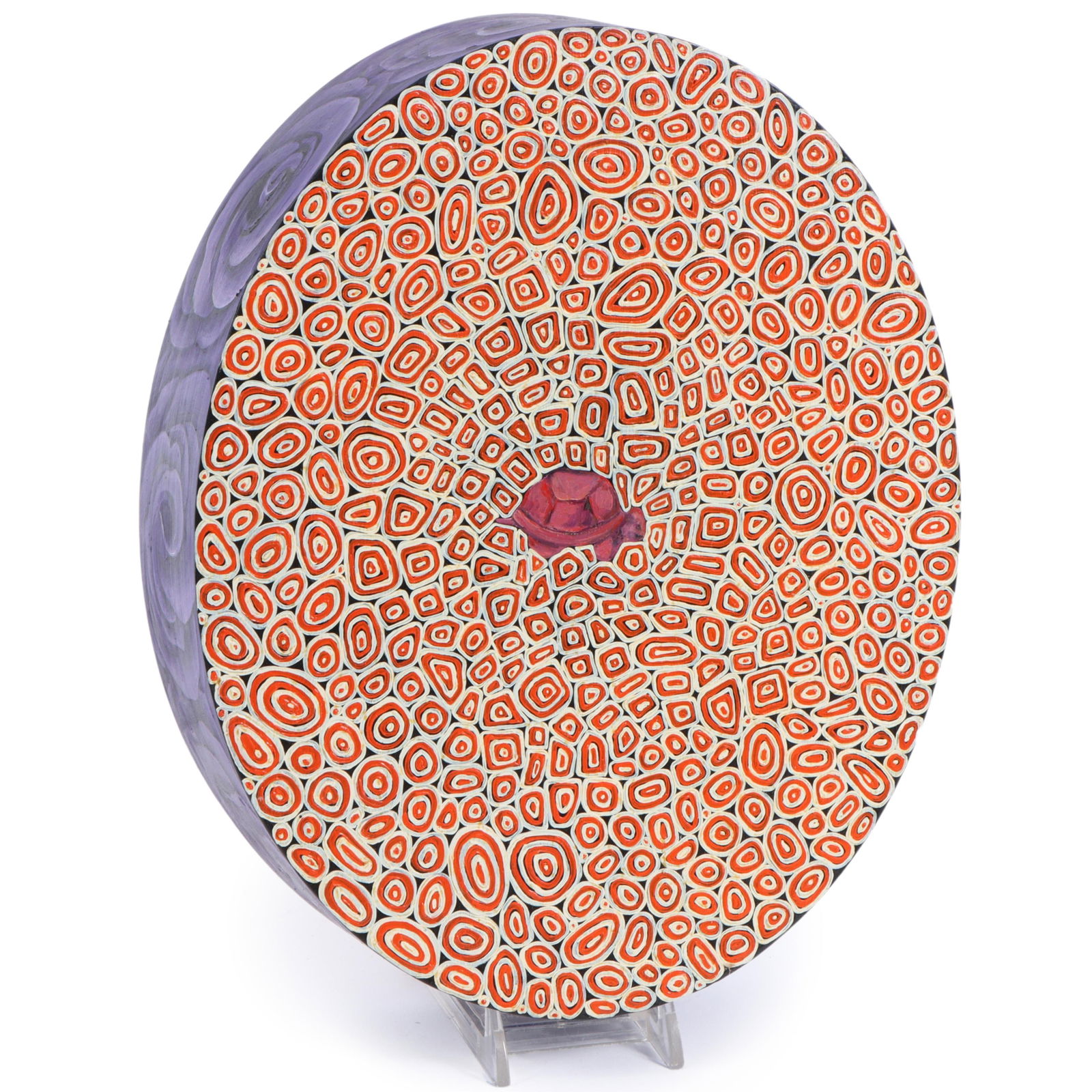 Sara Sosnowy, American (b.1957), Summit's Turtle, 2007, oil on wood, 10"H x 8"W (1 of 12)