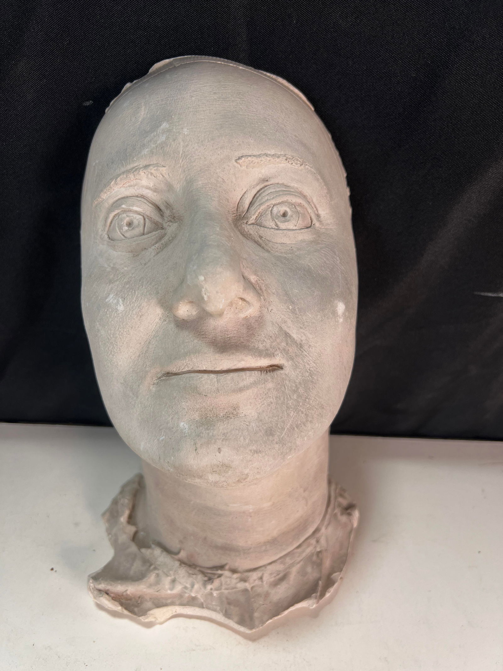 Unnerving plaster cast? Mask? Life size, 11 1/2? x 6? x 5?: Unnerving plaster cast? Mask? Life size, 11 1/2? x 6? x 5?