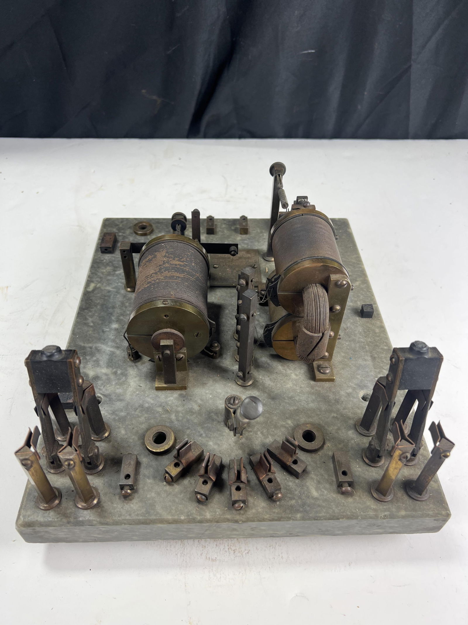 General Electric marble mounted Voltage Regulator for DC generators, circa 1899, 12? x 14? x 6?: General Electric marble mounted Voltage Regulator for DC generators, circa 1899, 12? x 14? x 6?
