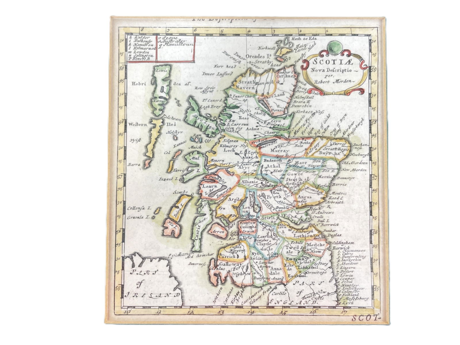 Robert Morden, "Scotland Map" (1 of 4)