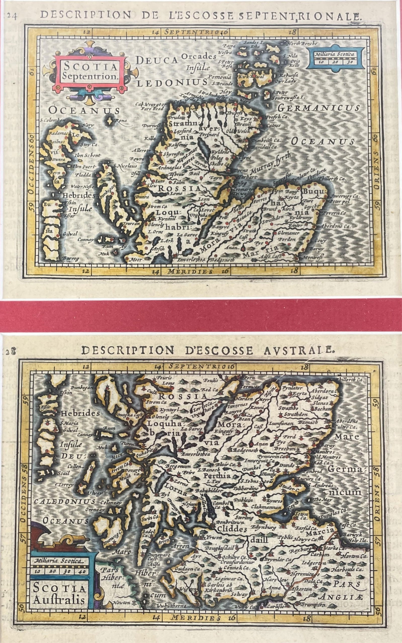 P. Bertius, "Scotia Septentrionalis and Scotia Australis" (1 of 6)