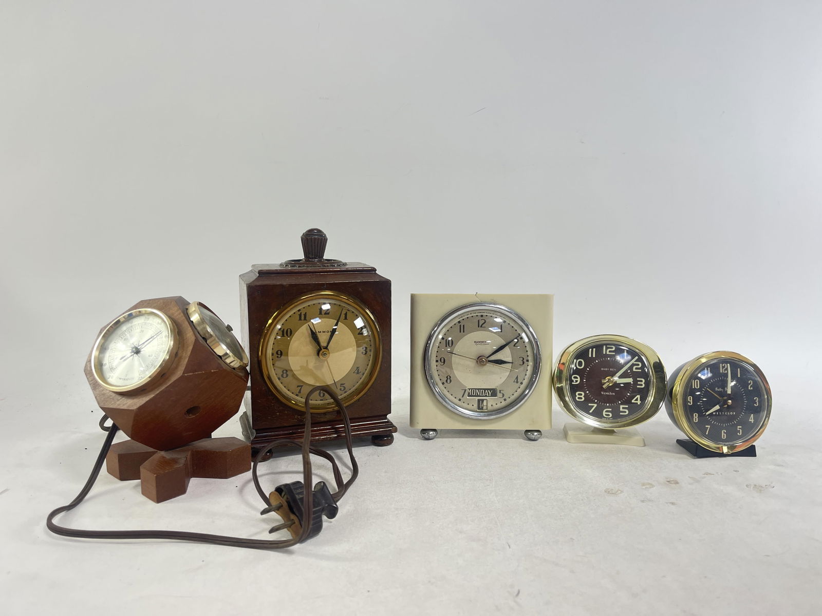 Group of 5 Clocks/Weather Cube (1 of 18)