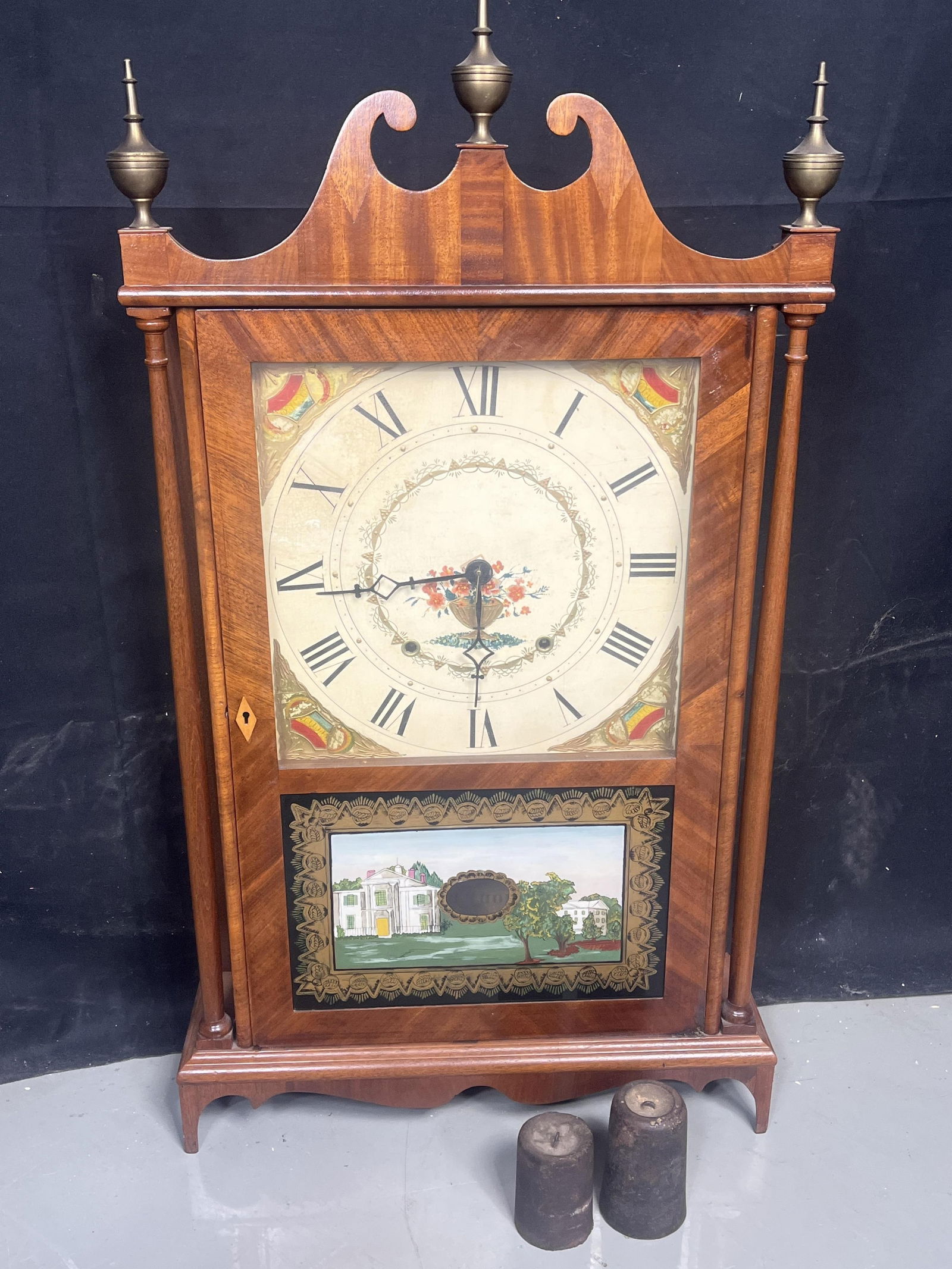 Reverse Painted Clock by Eli Terry and Seth Thomas (1 of 7)