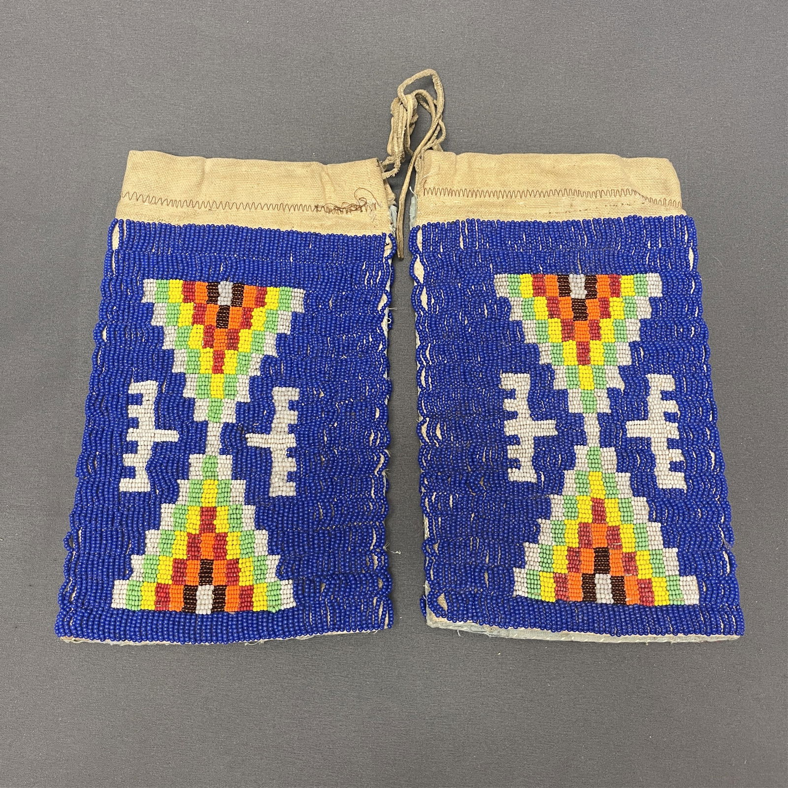 Northern Plains Beaded Arm Bands, ca. 1950s-60s 9 1/2" long x 5 1/2" wide (1 of 5)