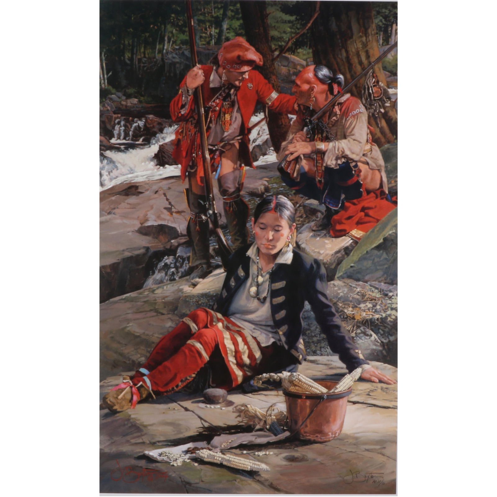 John Buxton, Pennsylvania, North Carolina (b. 1939), Kinsman to the Shawnee, 2004, lithographic (1 of 12)