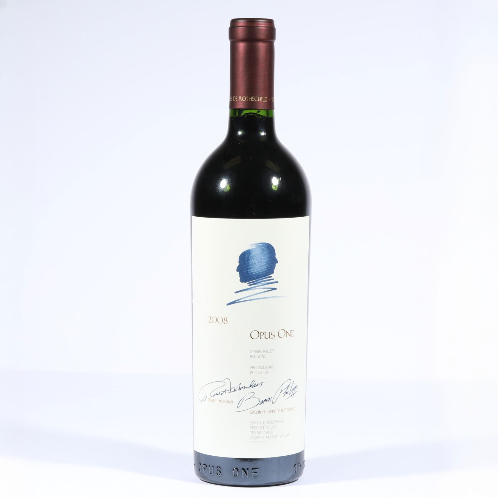 Opus One 2008 (CA): Opus One 2008 (CA) 14.5% ALC/VOL 750ML ** ALL ALCOHOL PURCHASES MUST BE PICKED UP LOCALLY. SHIPPING IS NOT AVAILABLE FOR ANY WINE & SPIRITS LOTS. **