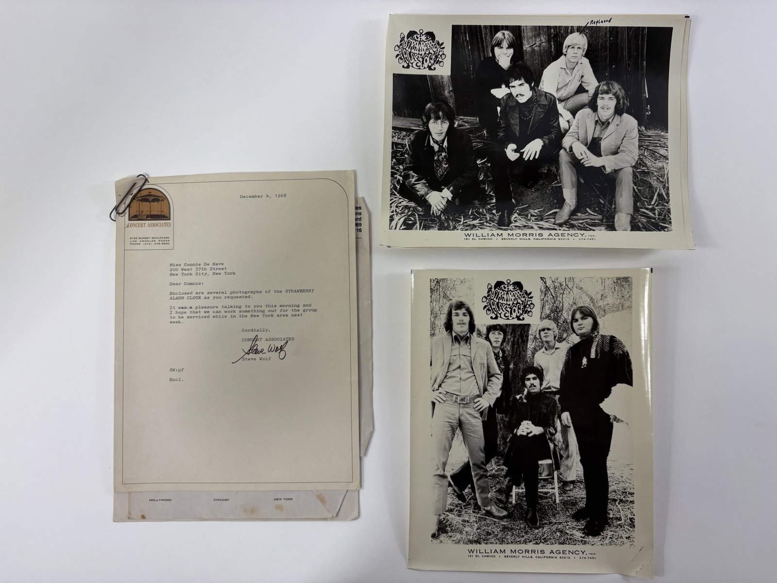 Lot of Strawberry Alarm Clock Press and Photos Provenance Connie DeNave Estate: Lot of Strawberry Alarm Clock Press and Photos Provenance Connie DeNave Estate